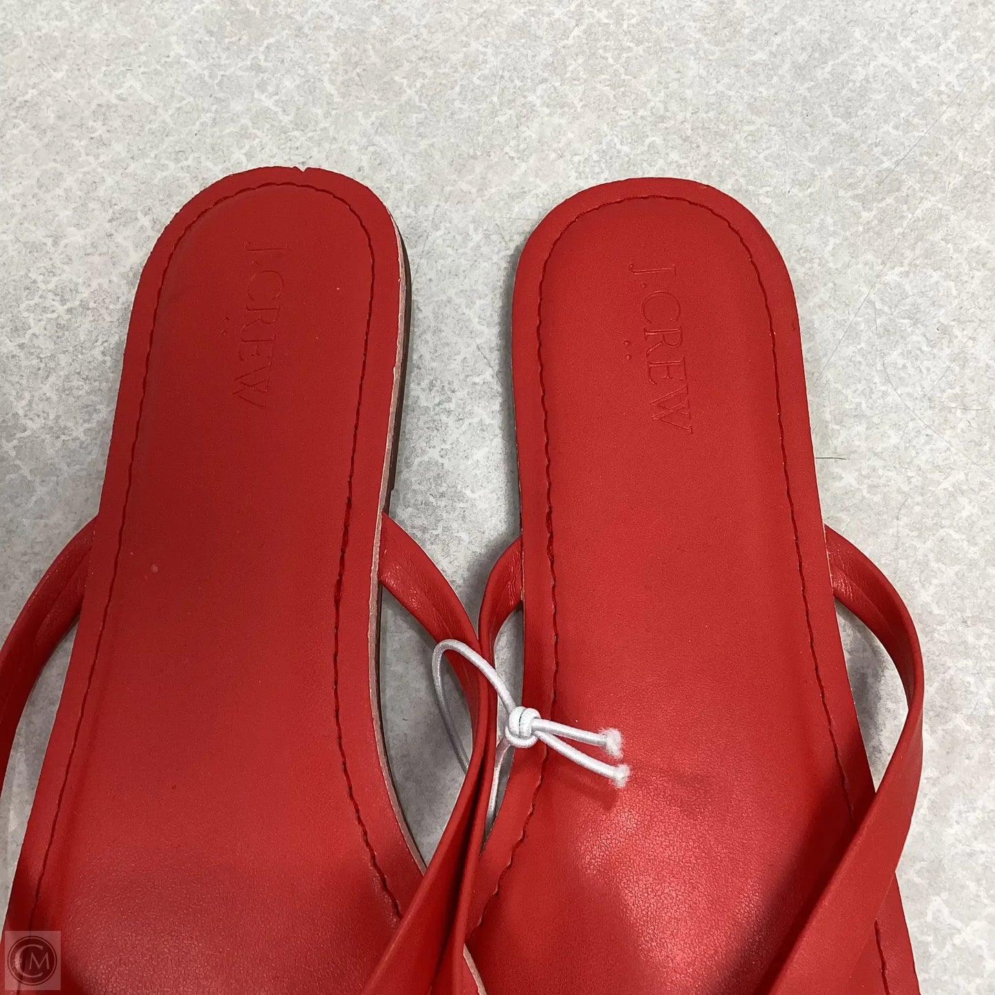 Sandals Flip Flops By J. Crew In Red, Size: 10