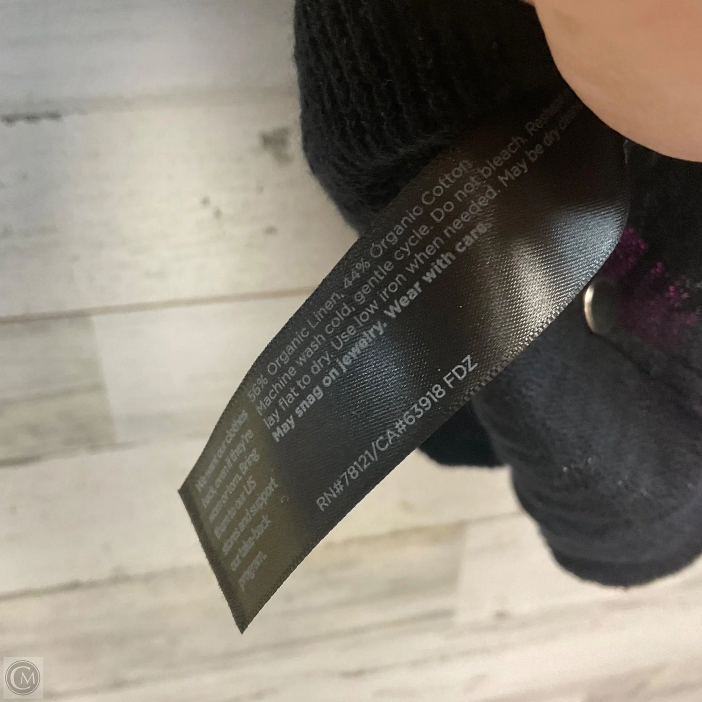 Top Long Sleeve By Eileen Fisher In Black, Size: S