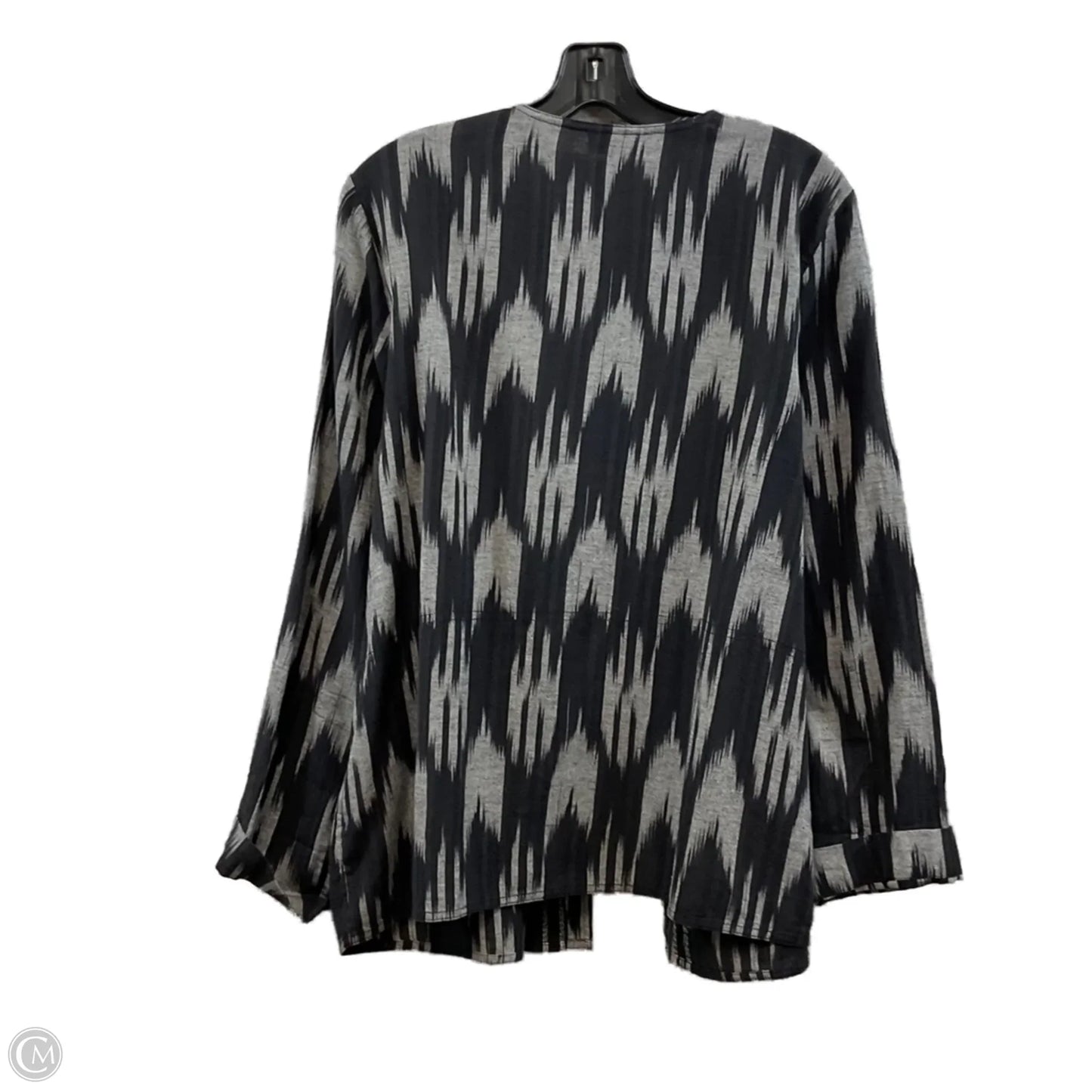 Top Long Sleeve By Pure Jill In Grey, Size: L