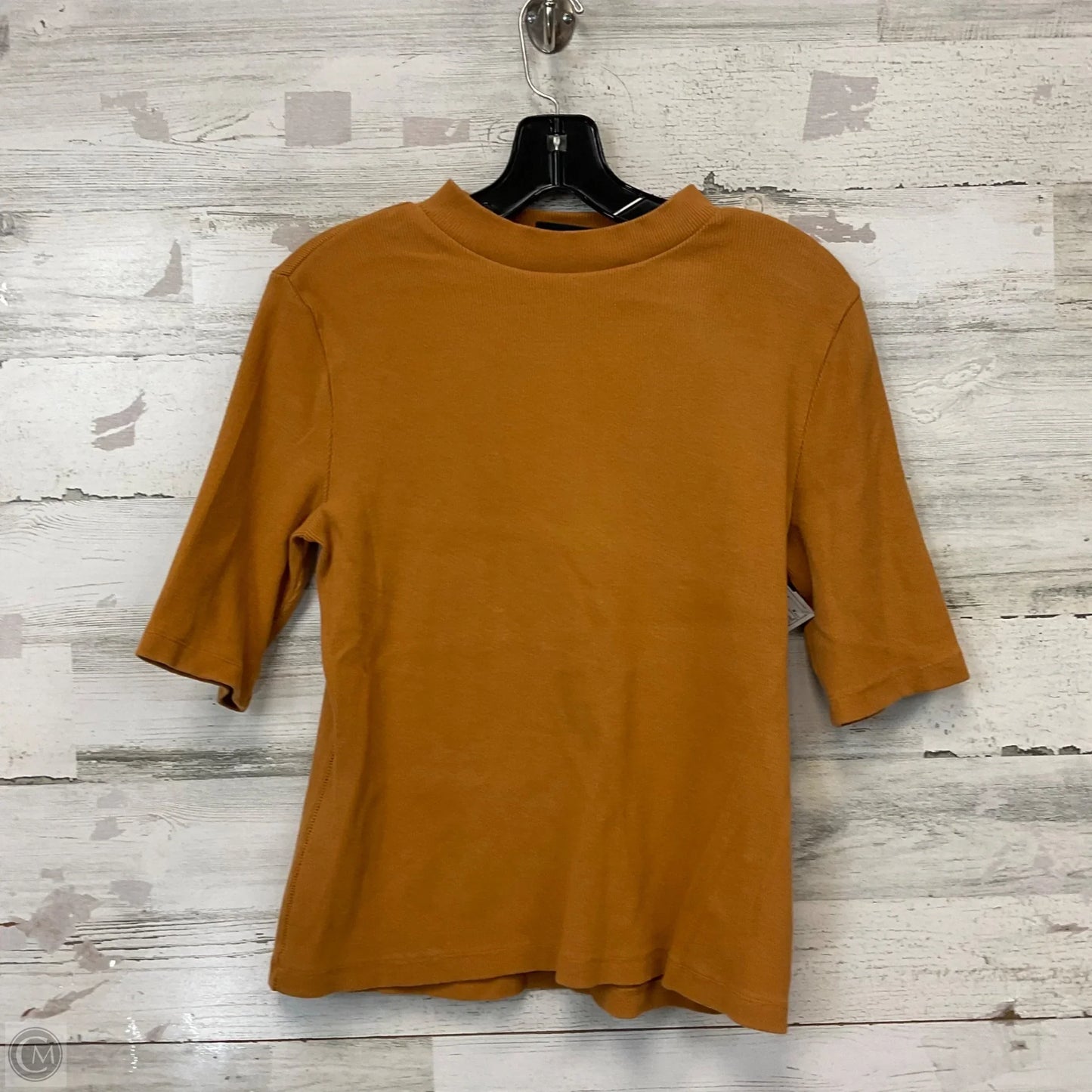 Top Short Sleeve By Maeve In Orange, Size: M