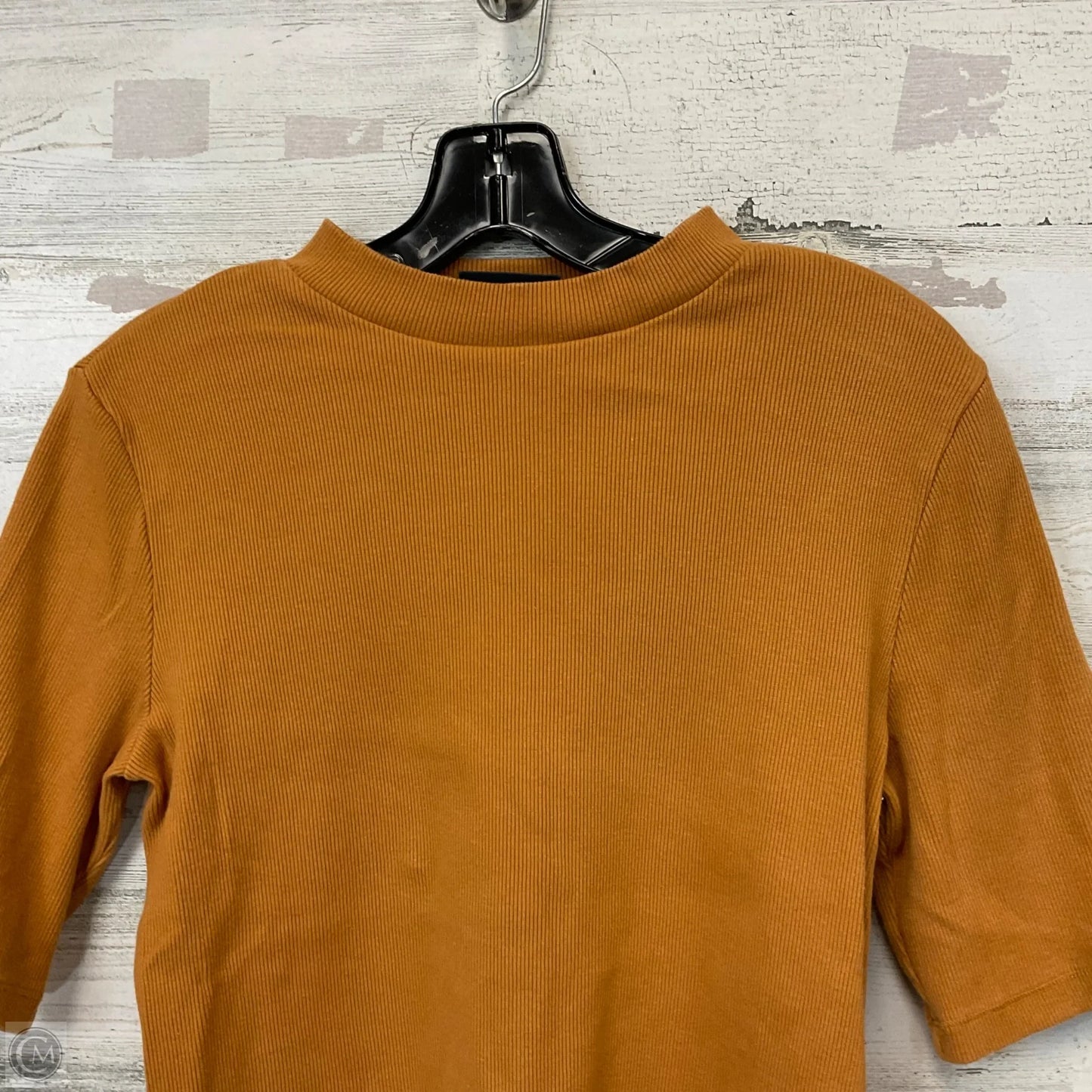 Top Short Sleeve By Maeve In Orange, Size: M