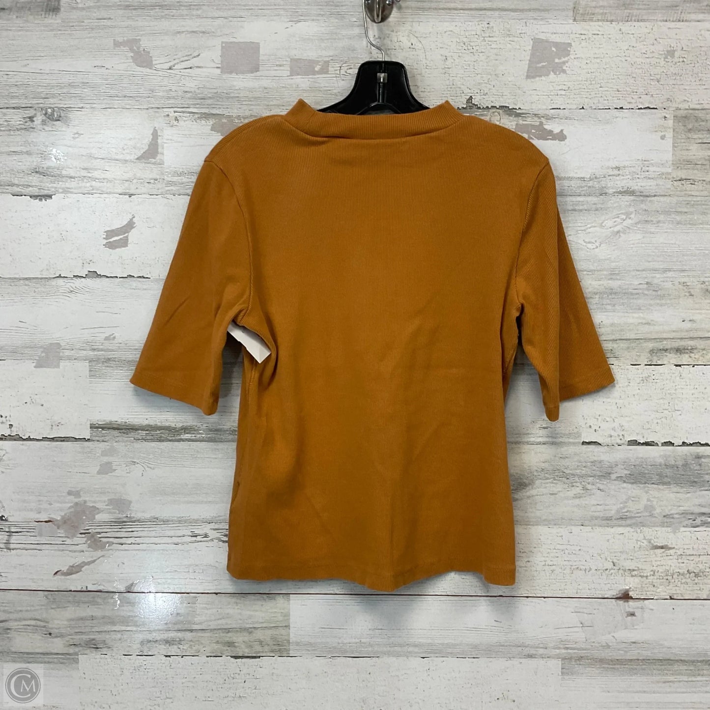 Top Short Sleeve By Maeve In Orange, Size: M