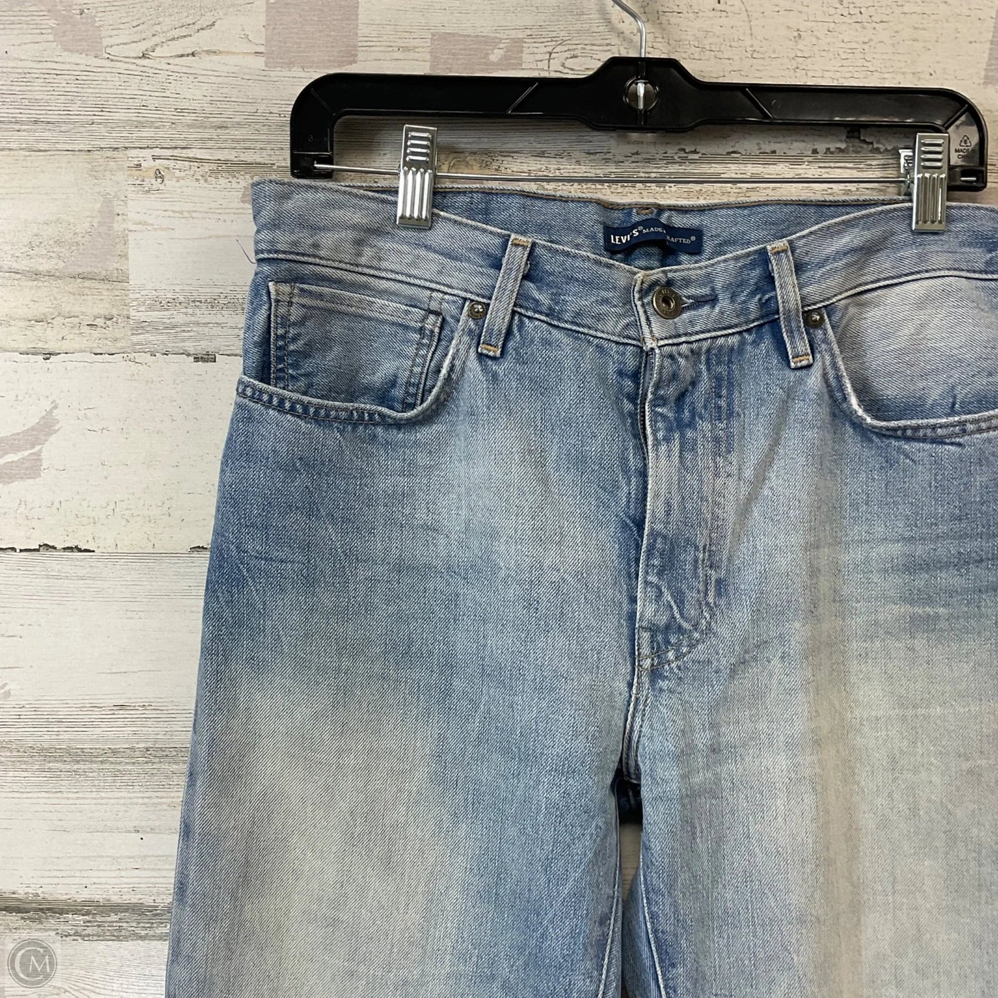 Jeans Straight By Levis In Blue Denim, Size: 4