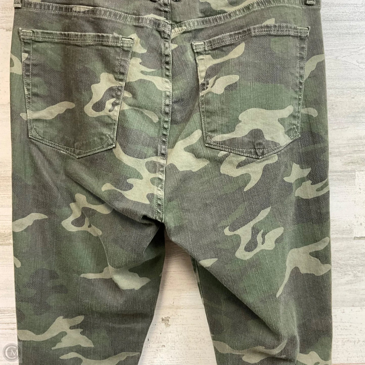 Jeans Skinny By Good American In Green, Size: 10