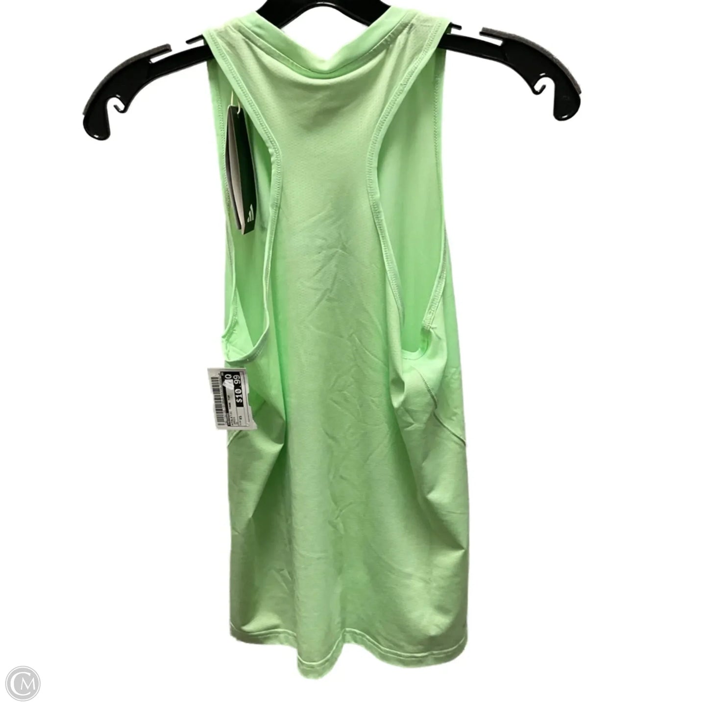 Athletic Tank Top By Adidas In Green, Size: Xs