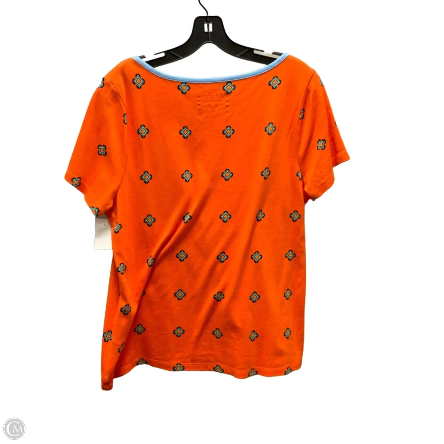 Top Short Sleeve Basic By Charter Club In Orange, Size: Xl