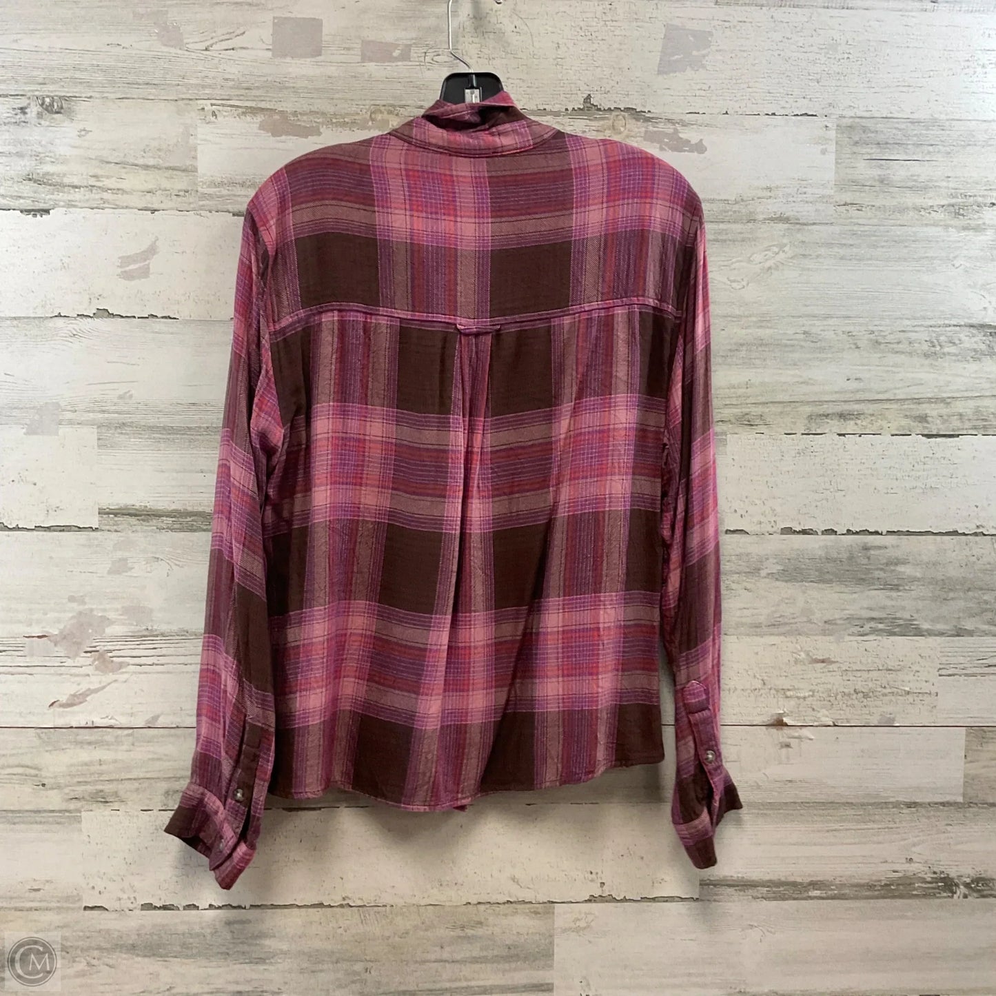 Top Long Sleeve By Beachlunchlounge In Purple, Size: L