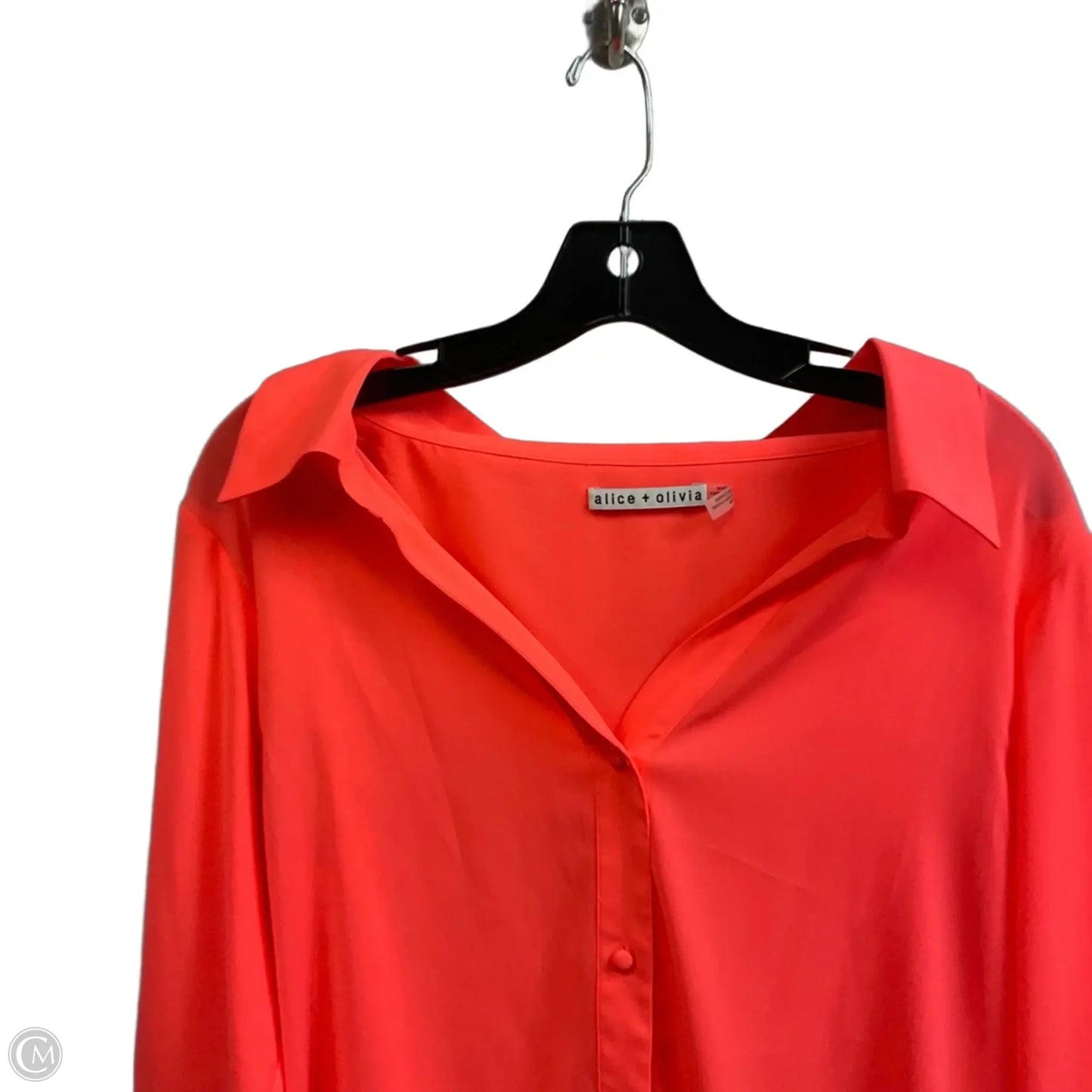 Blouse Designer By Alice + Olivia In Orange, Size: M