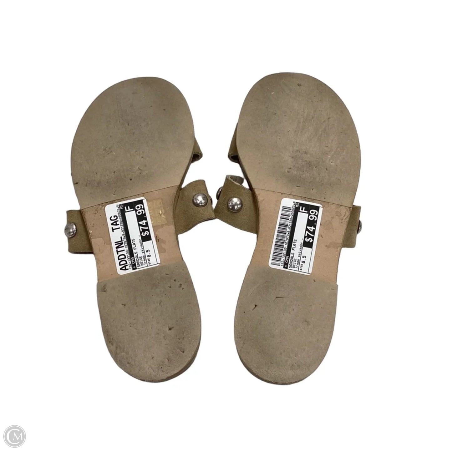 Sandals Flats By Freda Salvador In Beige, Size: 8.5