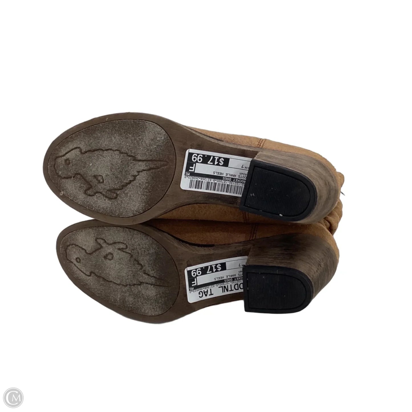 Boots Ankle Heels By Rocket Dogs In Brown, Size: 7