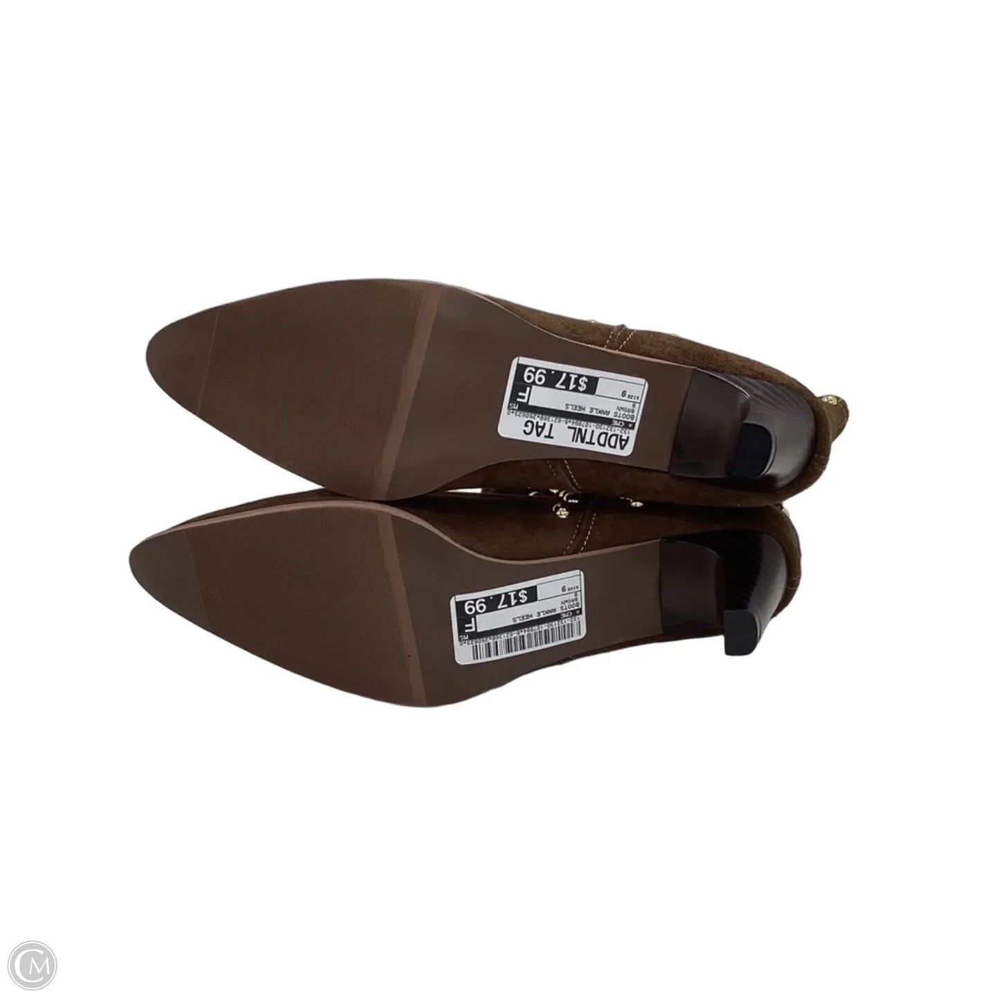 Boots Ankle Heels By Cme In Brown, Size: 9