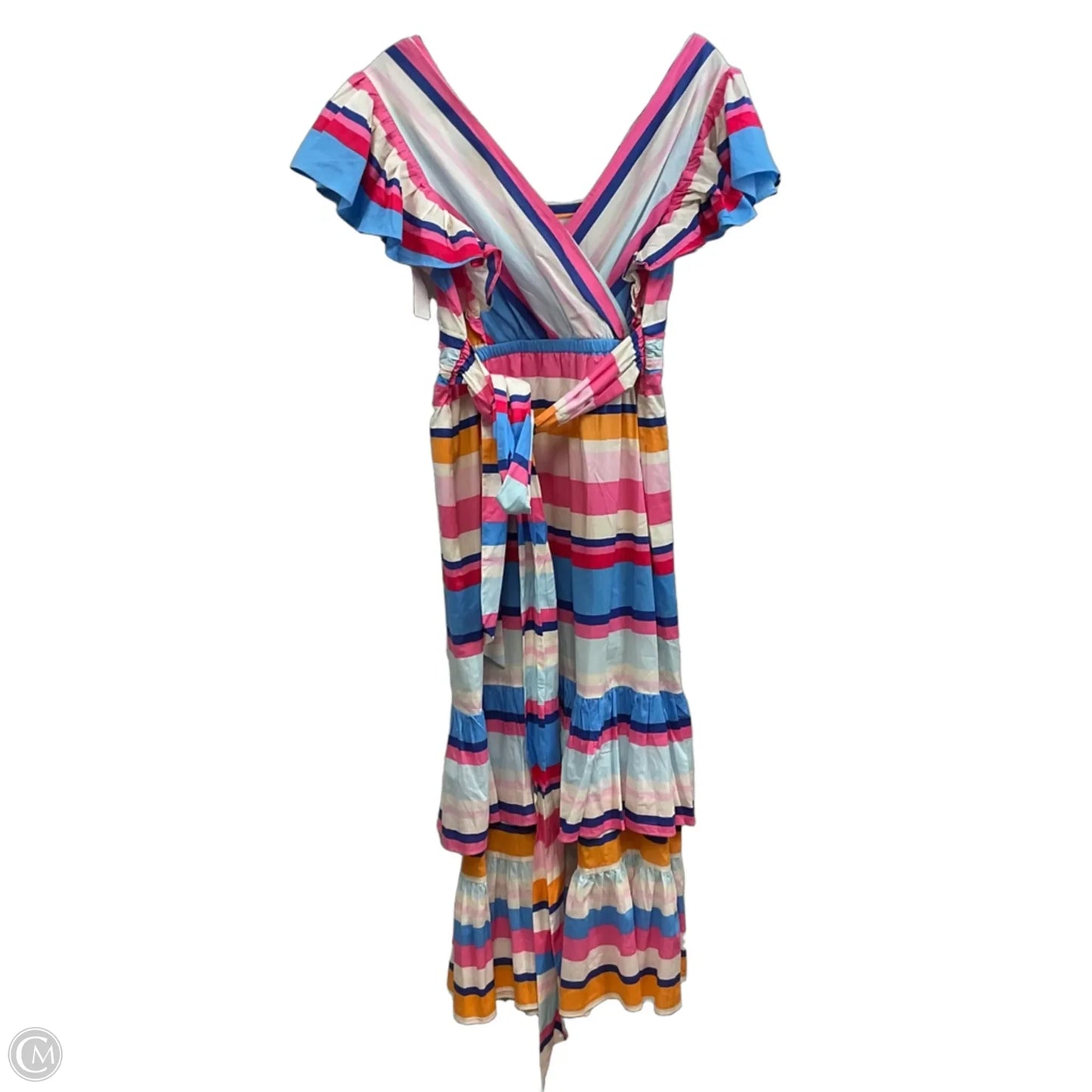 Dress Casual Midi By Tracy Reese In Blue & Pink, Size: S