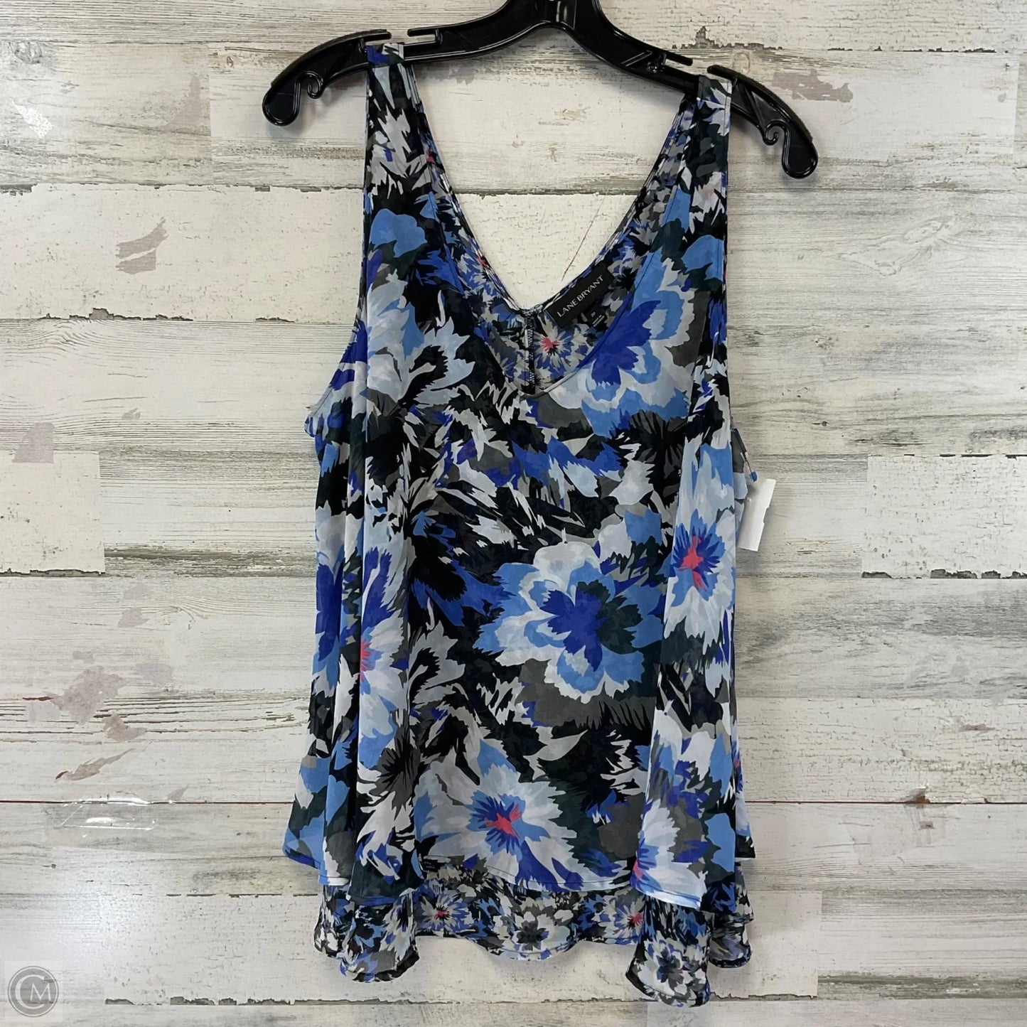 Top Sleeveless By Lane Bryant In Blue, Size: 2x