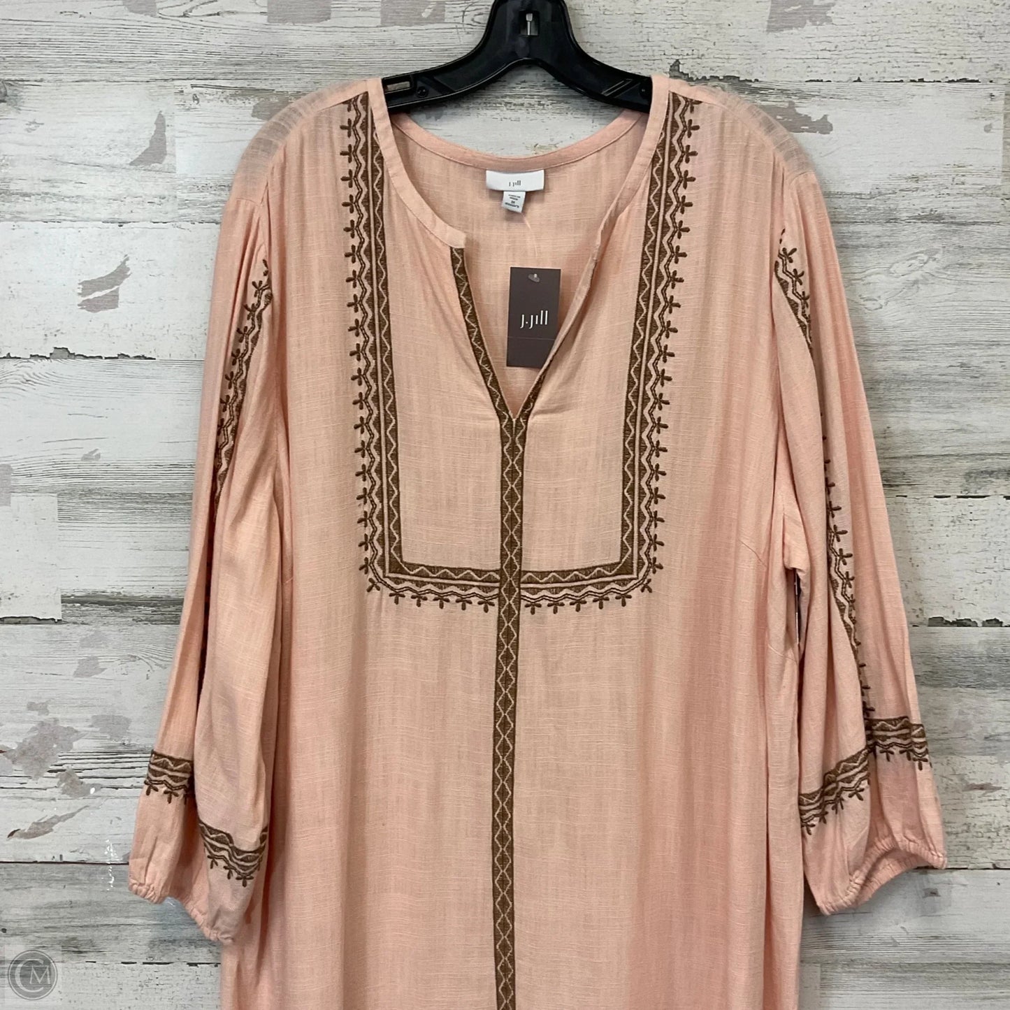 Dress Casual Midi By J. Jill In Pink, Size: 2x