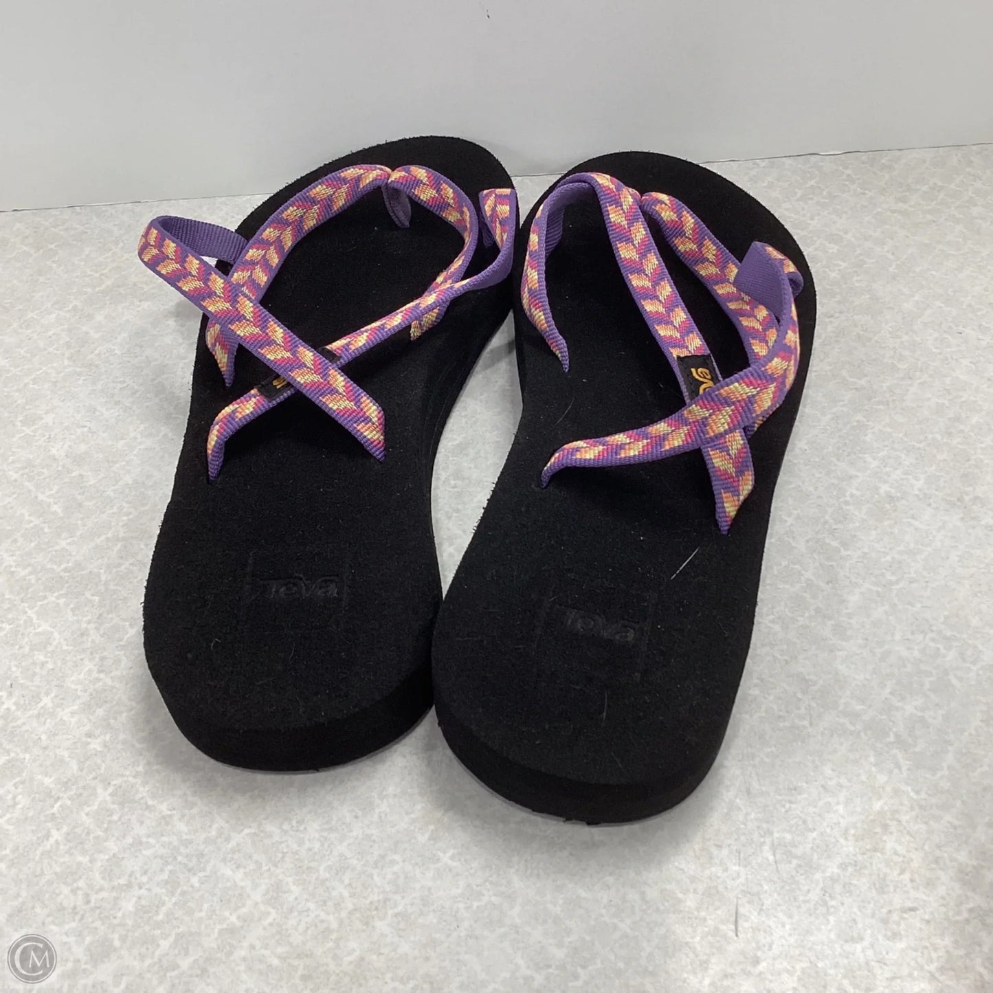 Sandals Flip Flops By Teva In Black, Size: 7
