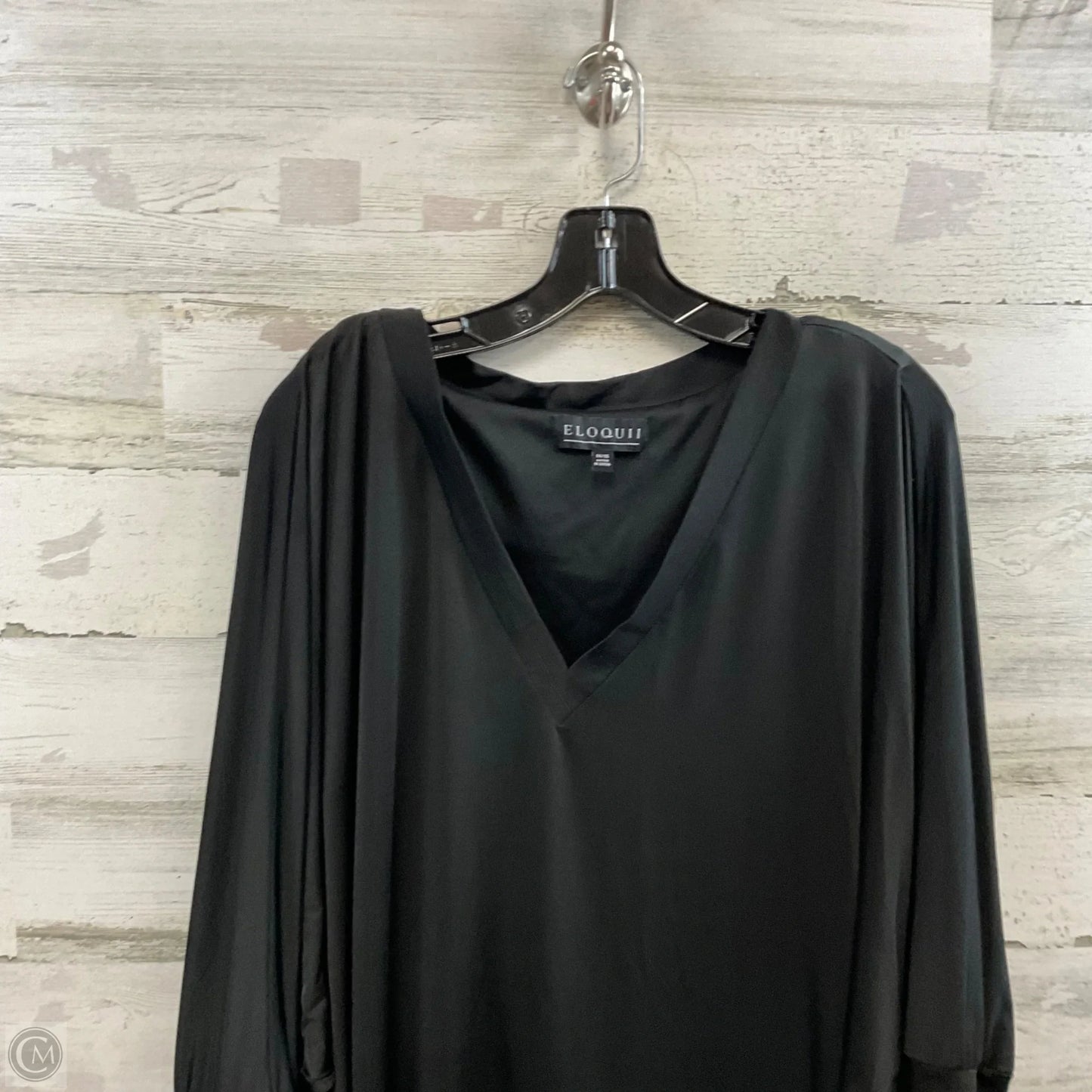 Dress Casual Short By Eloquii In Black, Size: L