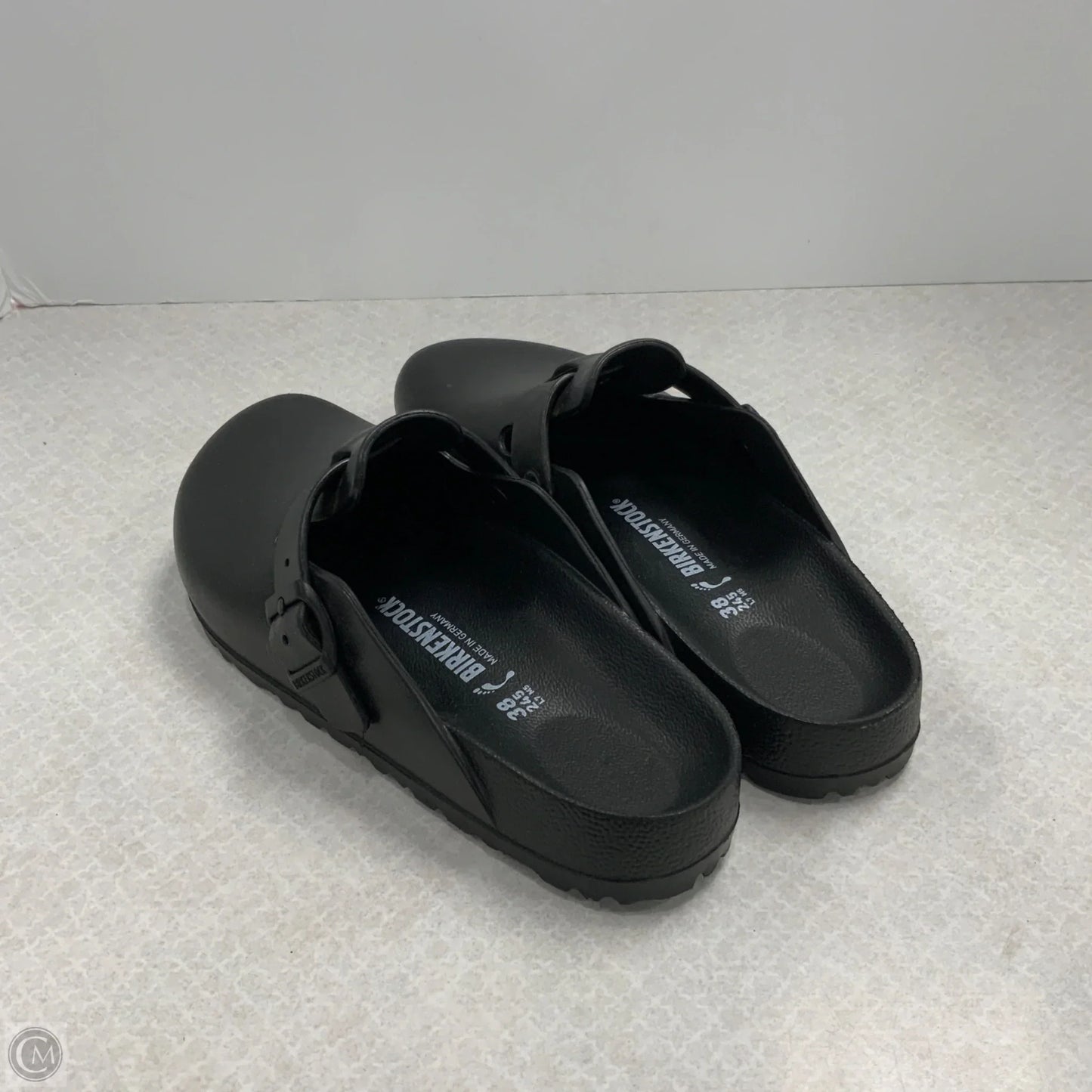 Sandals Flats By Birkenstock In Black, Size: 7