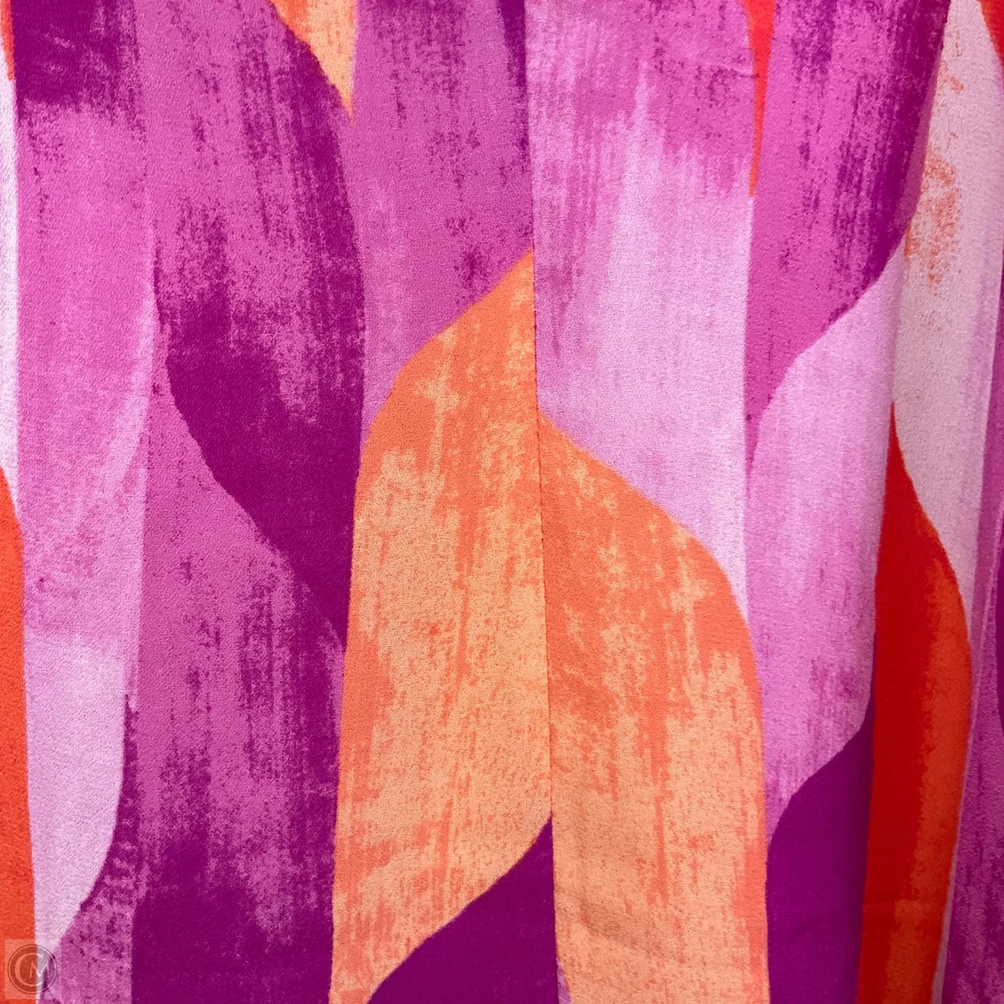 Blouse Short Sleeve By Worthington In Purple, Size: Lp