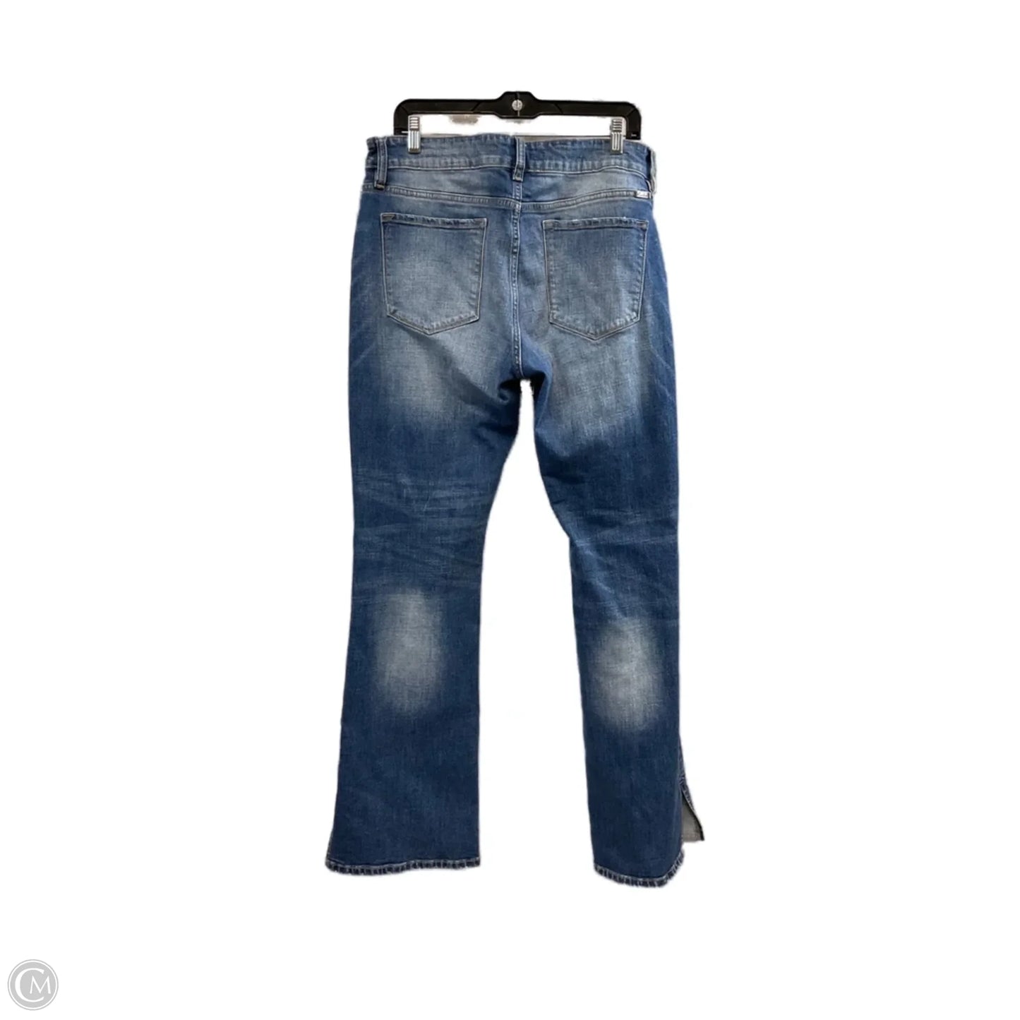 Jeans Flared By Kancan In Blue Denim, Size: 14