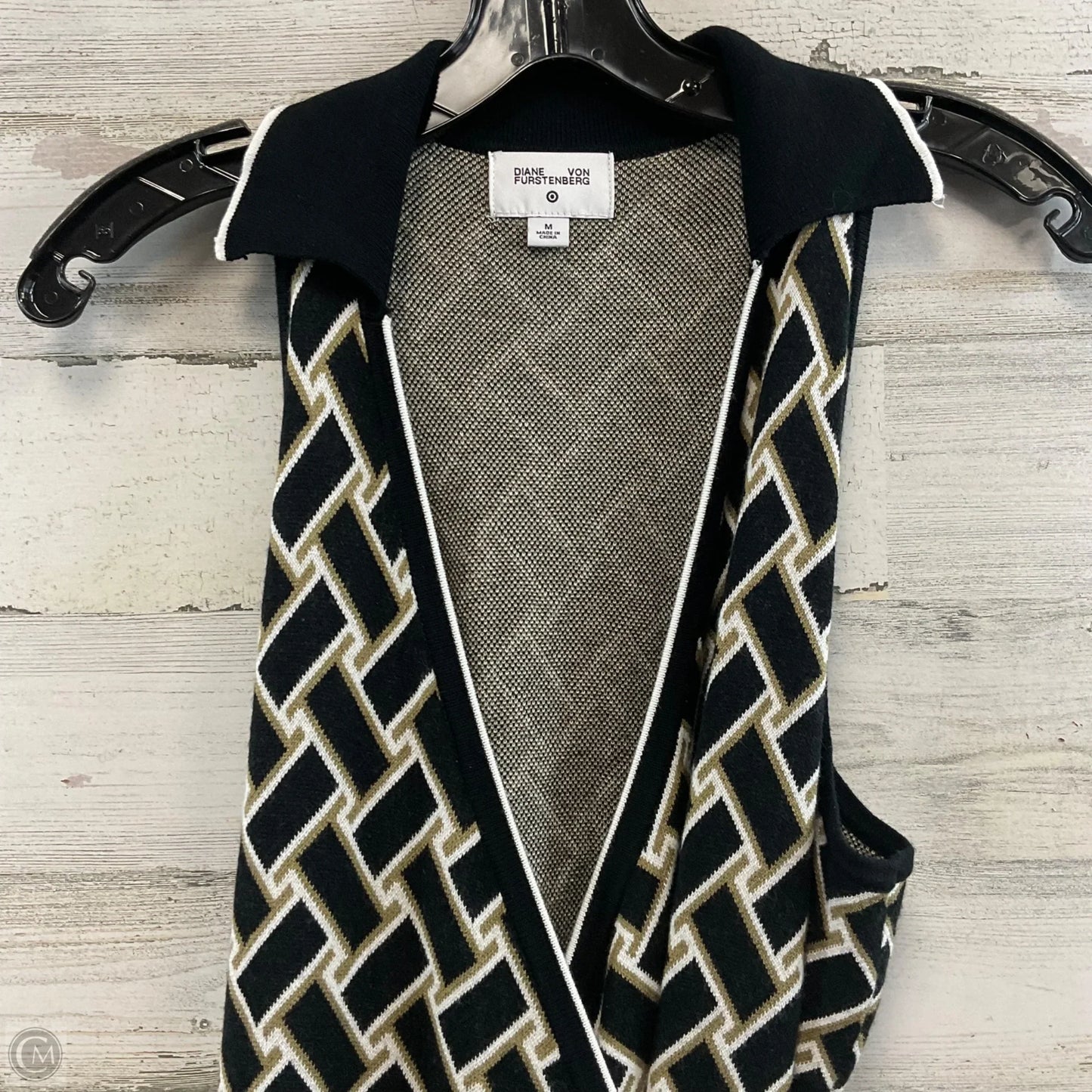 Dress Casual Maxi By Target-designer In Black & Gold, Size: M
