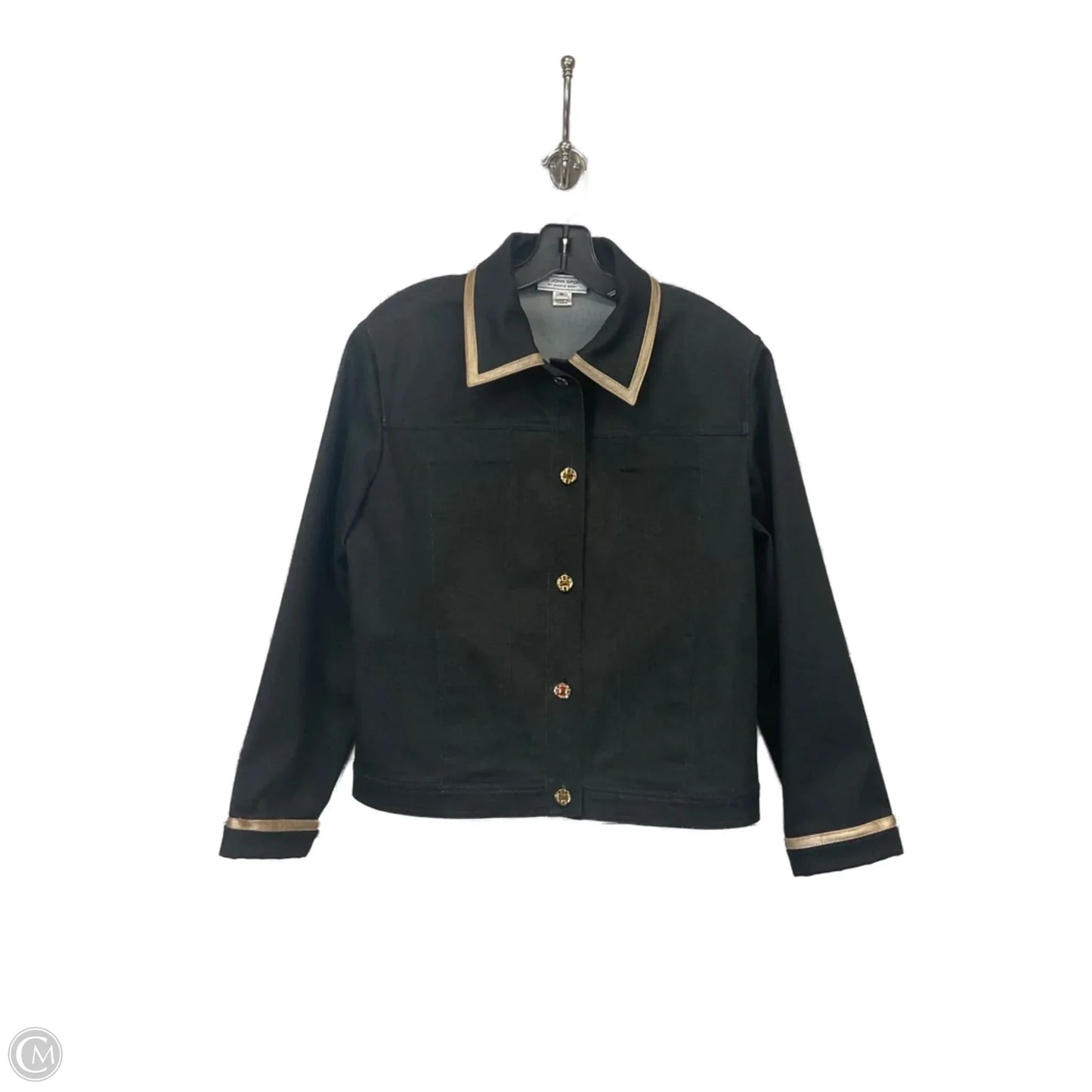 Jacket Designer By St. John In Black, Size: M