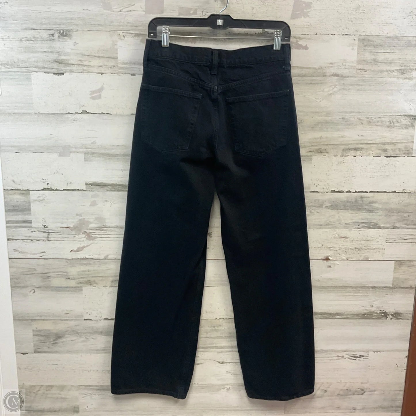 Jeans Straight By Gap In Black Denim, Size: 4
