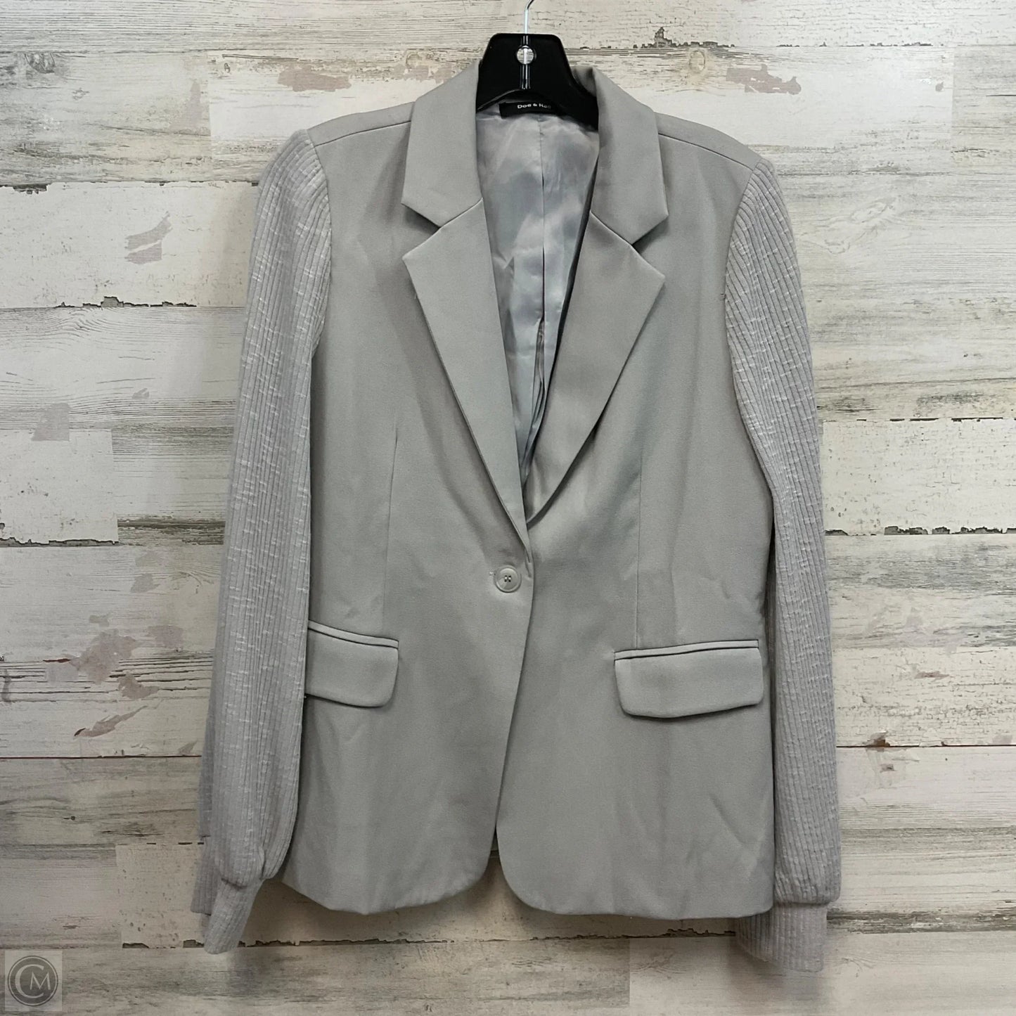 Blazer By Doe & Rae In Grey, Size: S