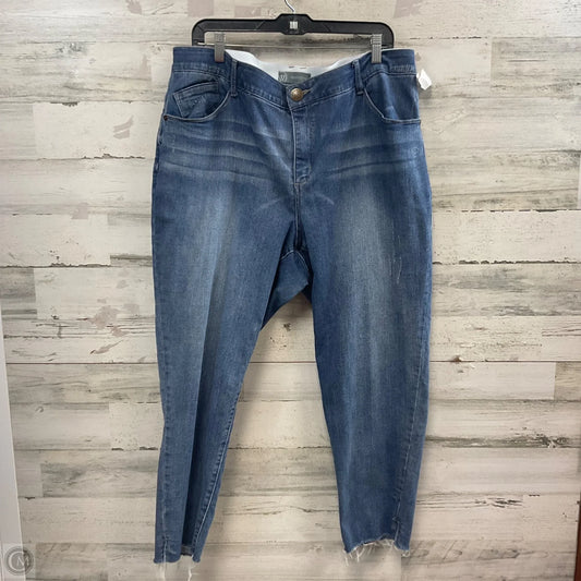 Jeans Skinny By Wit & Wisdom In Blue Denim, Size: 20