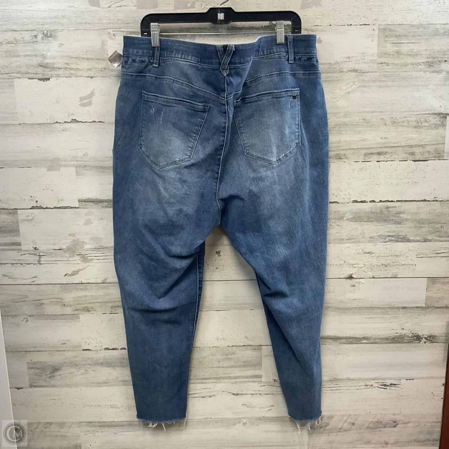 Jeans Skinny By Wit & Wisdom In Blue Denim, Size: 20