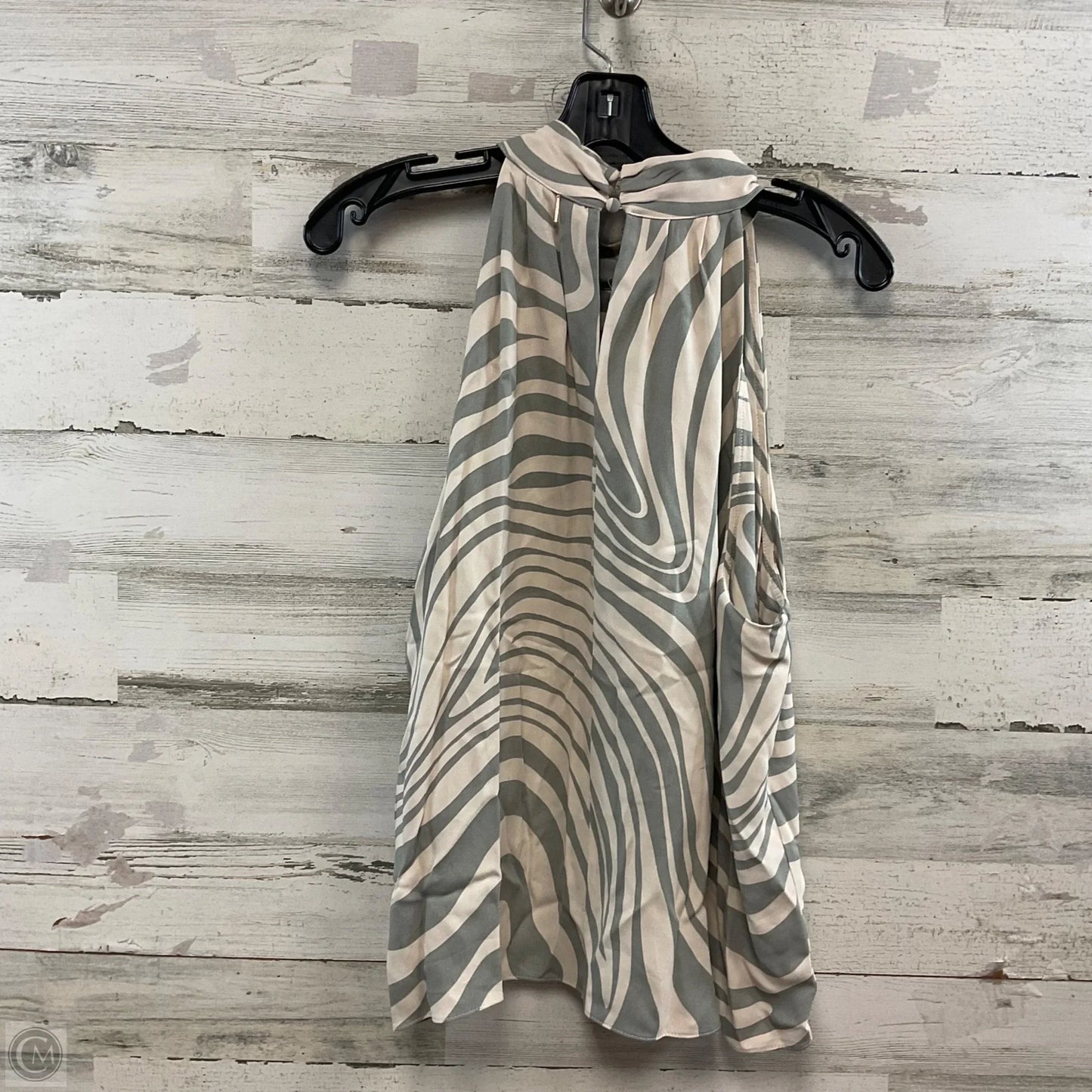 Blouse Sleeveless By MISA In Green, Size: L