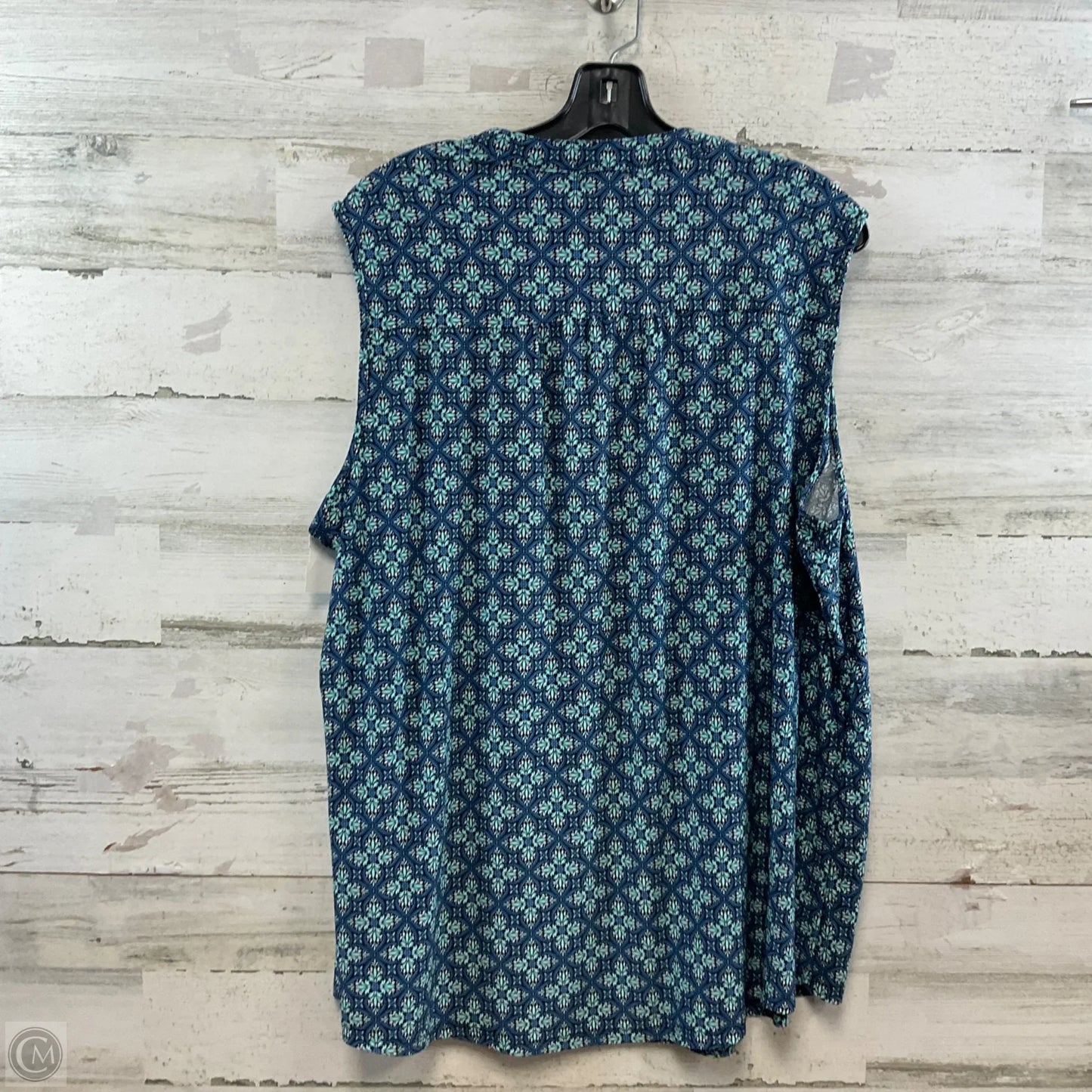 Blouse Sleeveless By Westport In Blue, Size: 2x