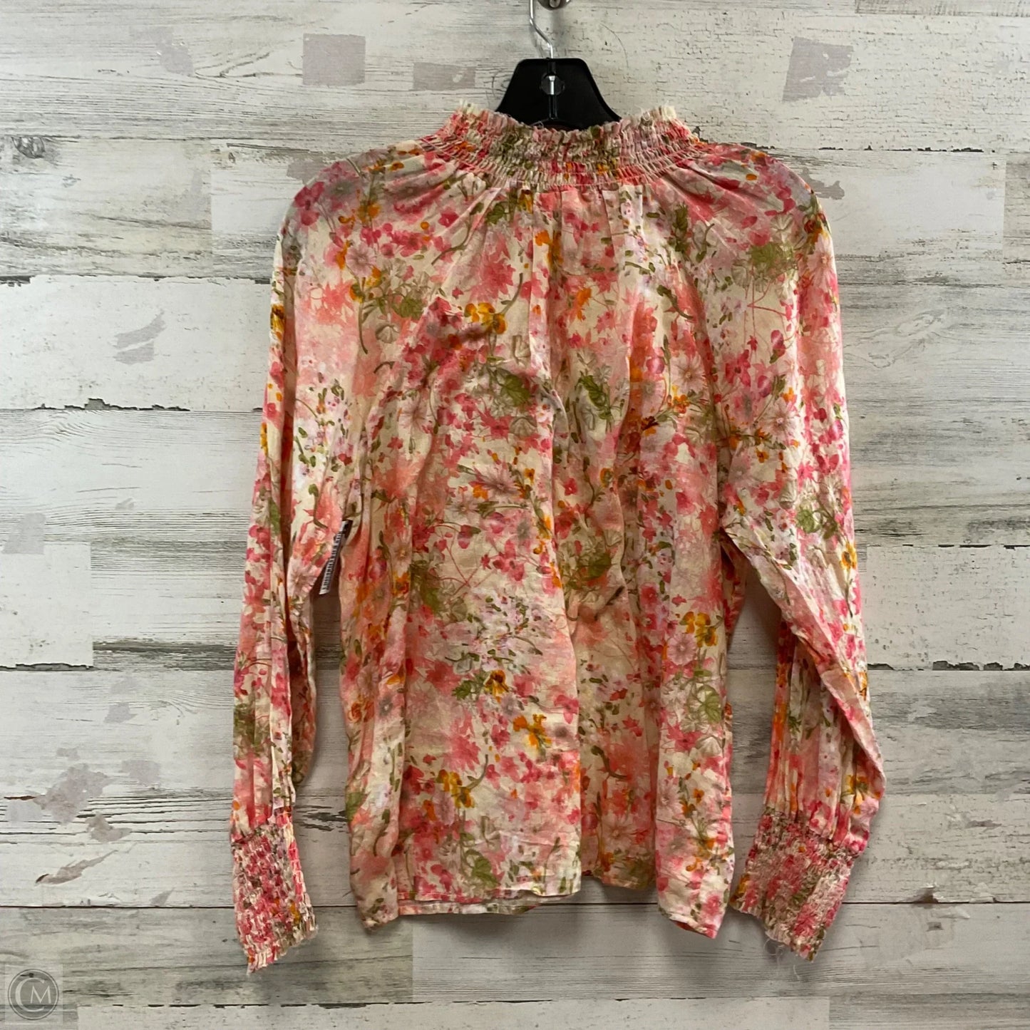 Blouse Long Sleeve By Dylan In Pink, Size: Xs