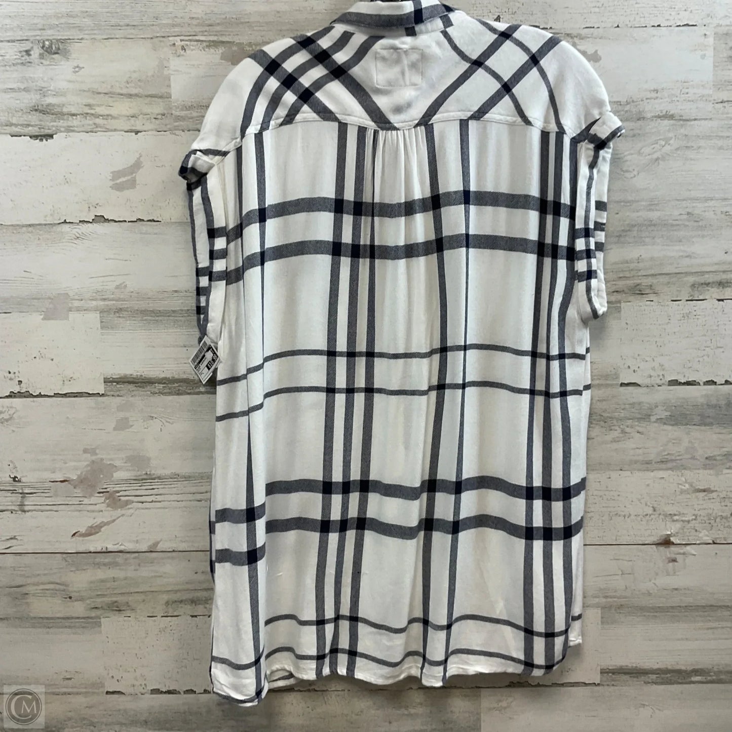 Blouse Sleeveless By Rails In White, Size: L