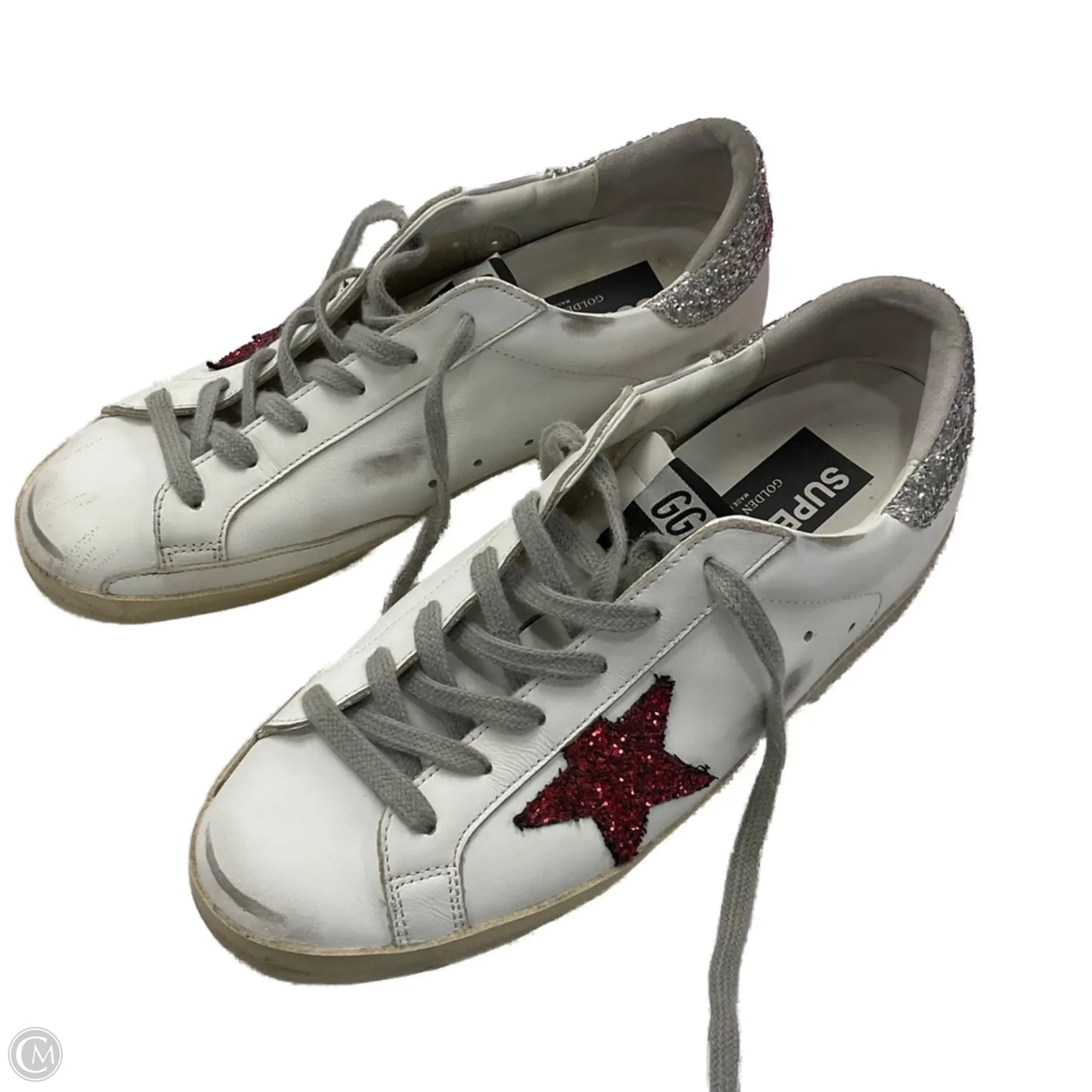 Shoes Luxury Designer By Golden Goose In White, Size: 8.5