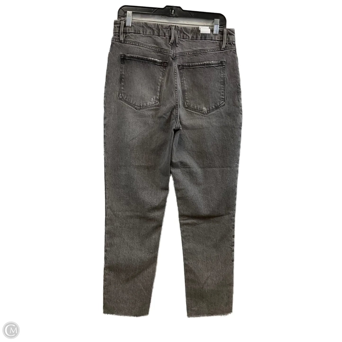 Jeans Straight By Good American In Black Denim, Size: 6