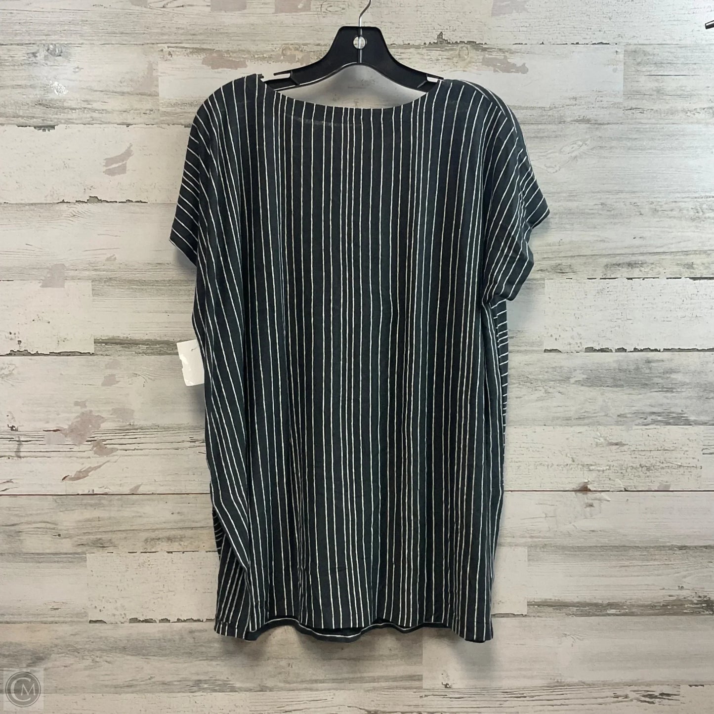 Top Short Sleeve By Eileen Fisher In Black, Size: S