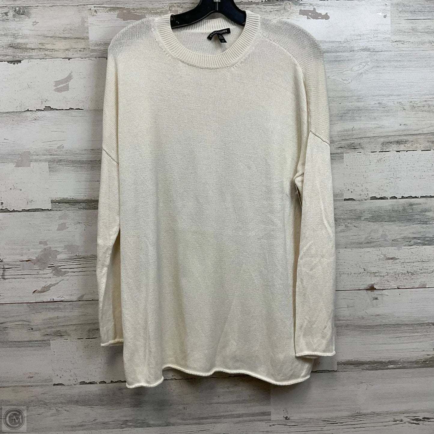 Sweater By Eileen Fisher In White, Size: S