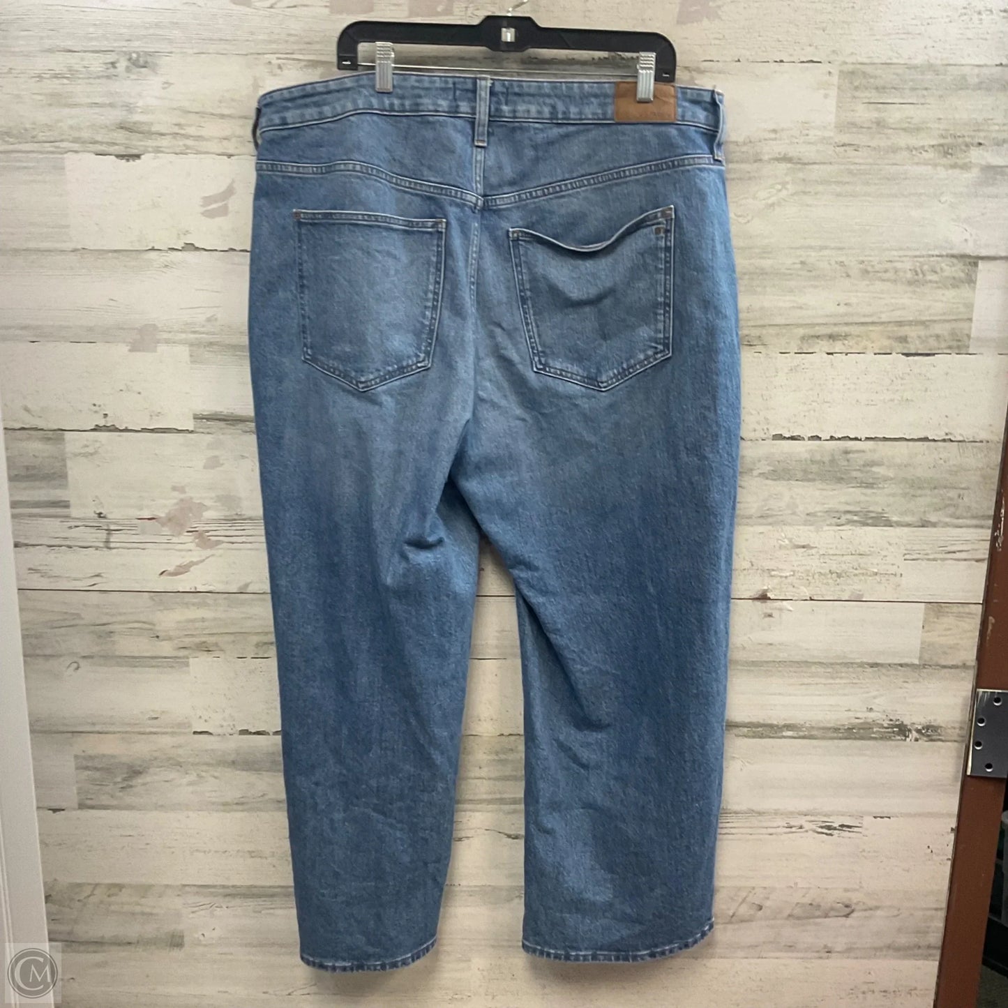 Jeans Wide Leg By Madewell In Blue Denim, Size: 18