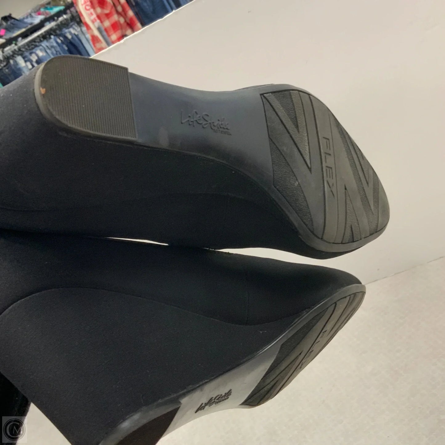 Shoes Heels Wedge By Life Stride In Black, Size: 11