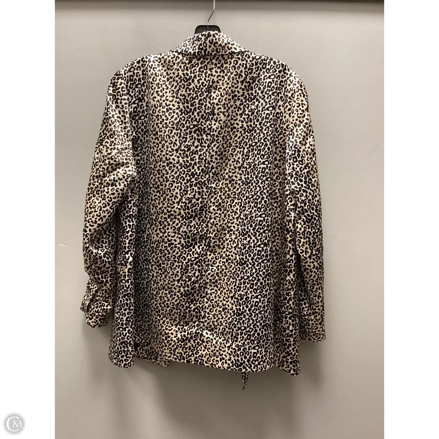 Blazer By Nine West Apparel In Animal Print, Size: L
