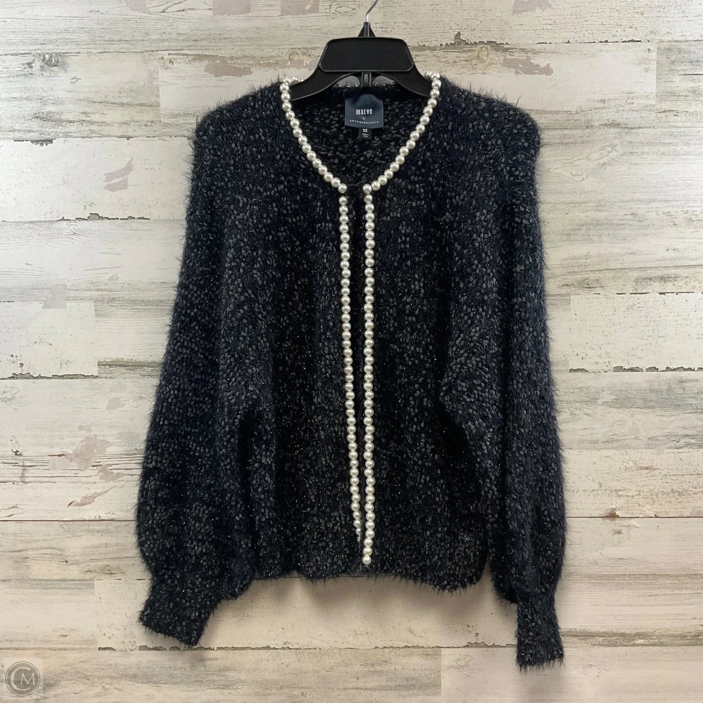 Sweater Cardigan By Maeve In Black, Size: Osfm