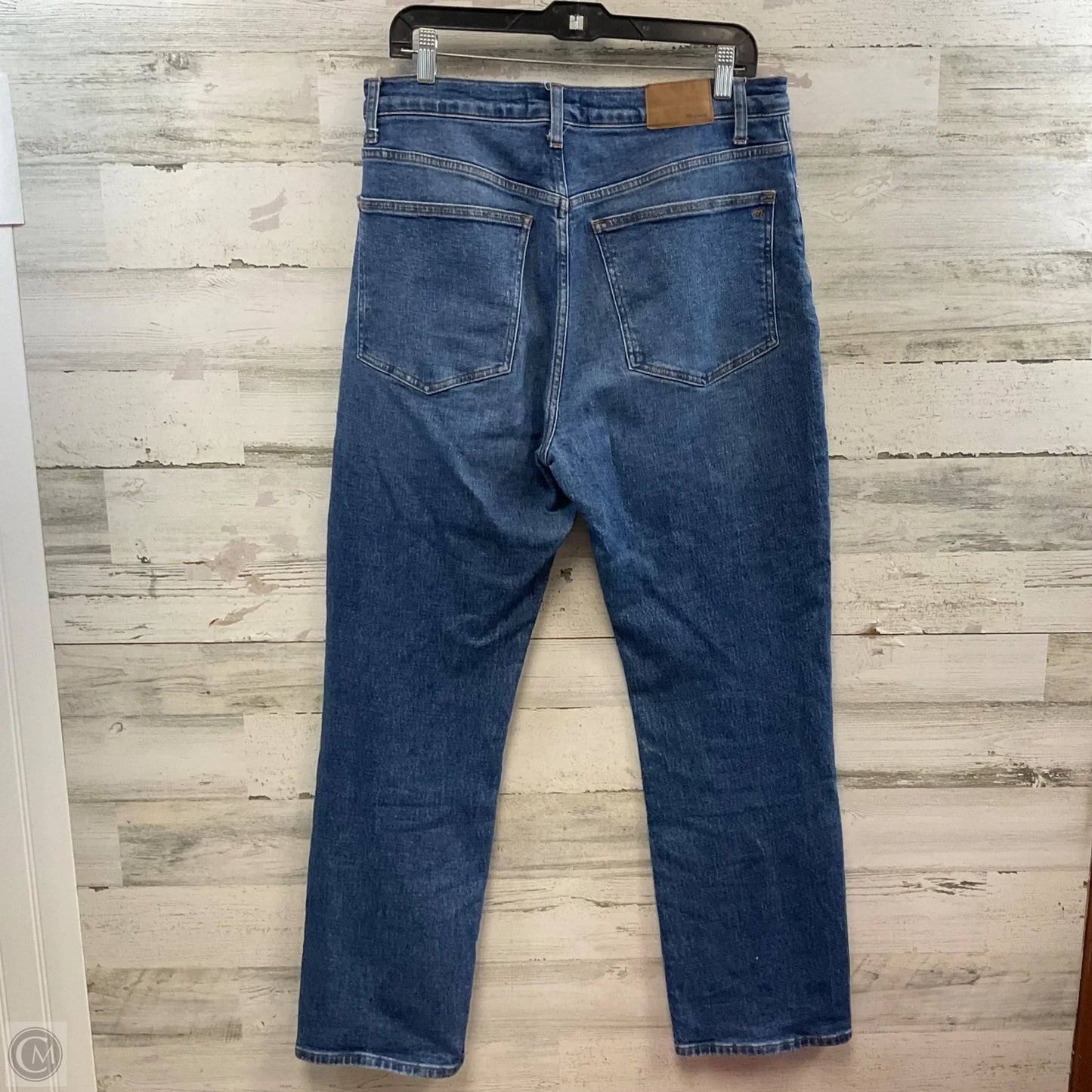 Jeans Straight By Madewell In Blue Denim, Size: 10