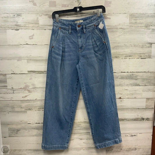 Jeans Wide Leg By Madewell In Blue Denim, Size: 0