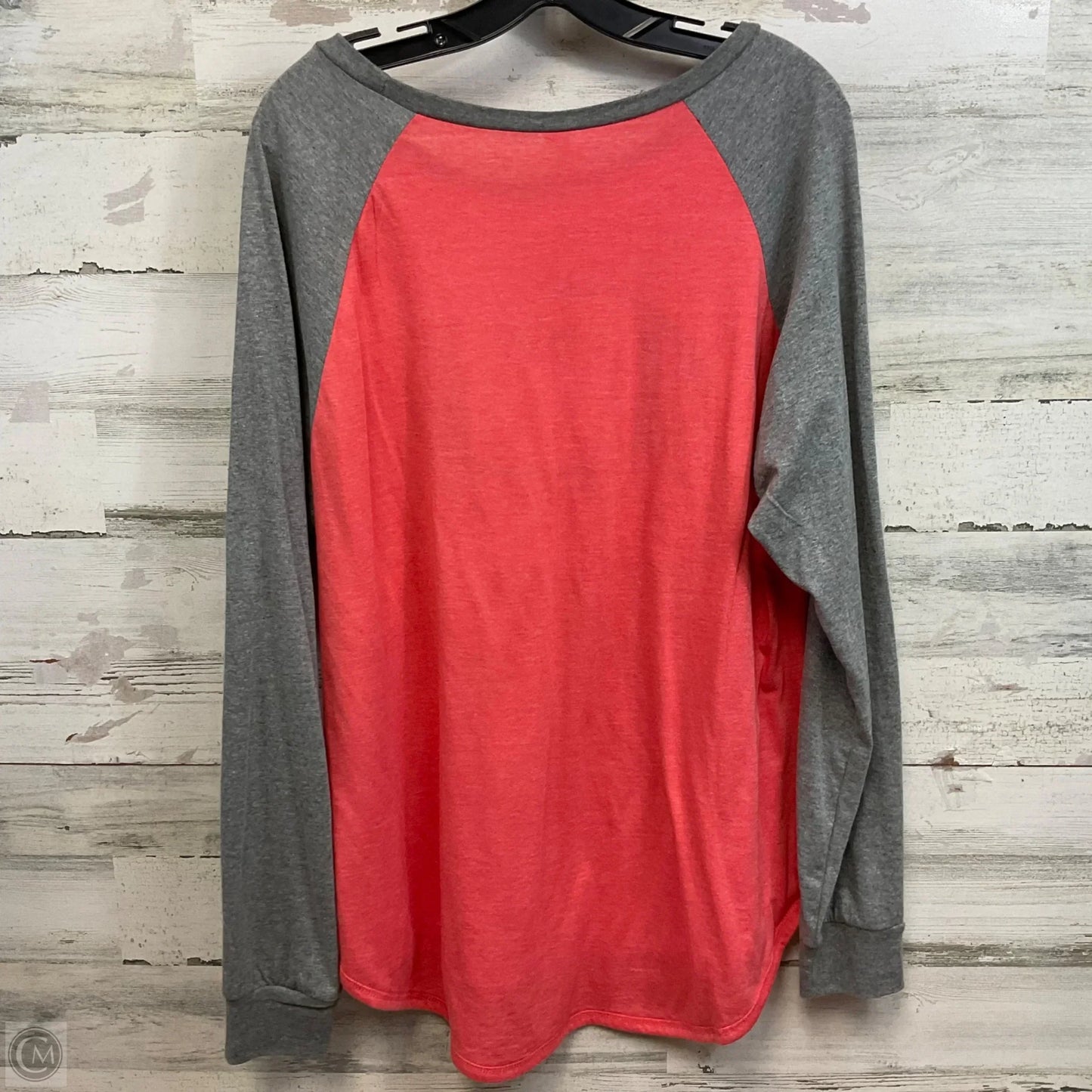 Top Long Sleeve Basic By Pennant In Red, Size: Xl