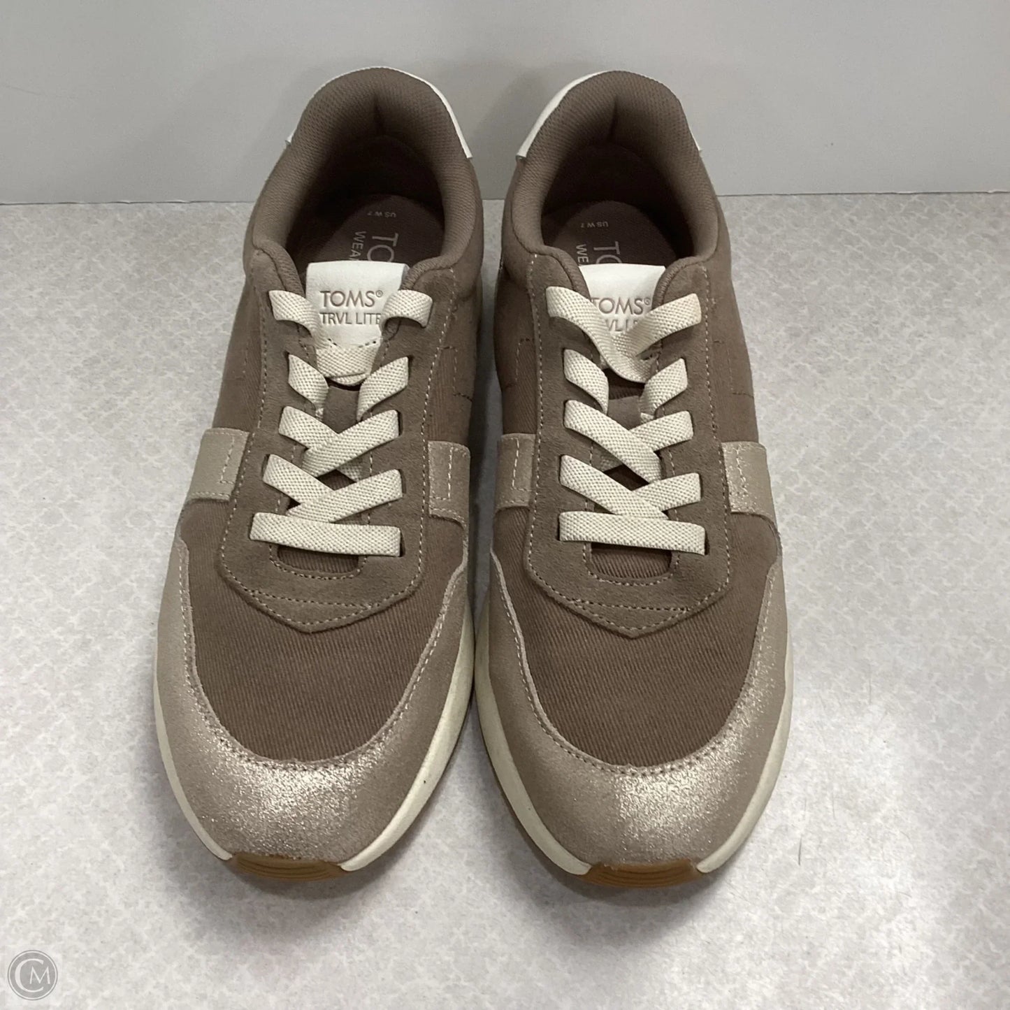 Shoes Sneakers By Toms In Brown, Size: 7