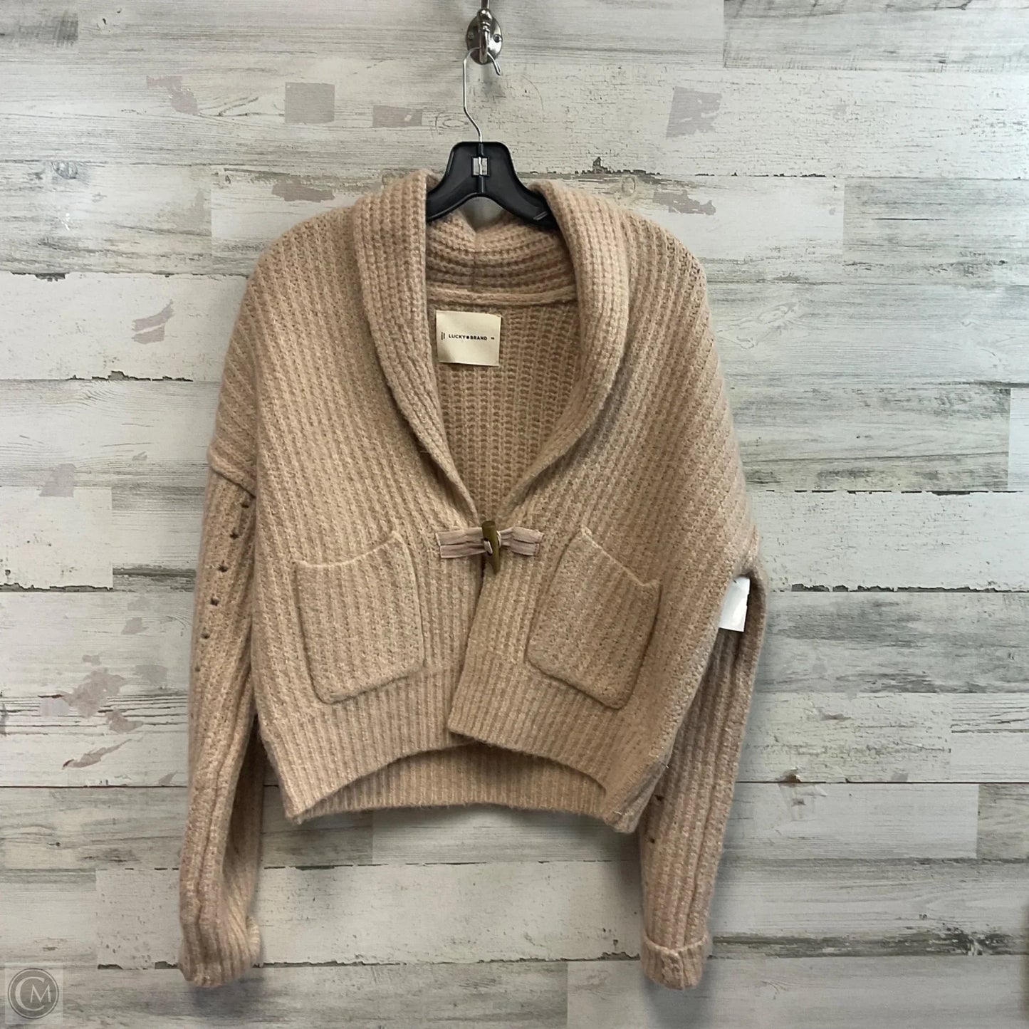 Sweater Cardigan By Lucky Brand In Brown, Size: Xs