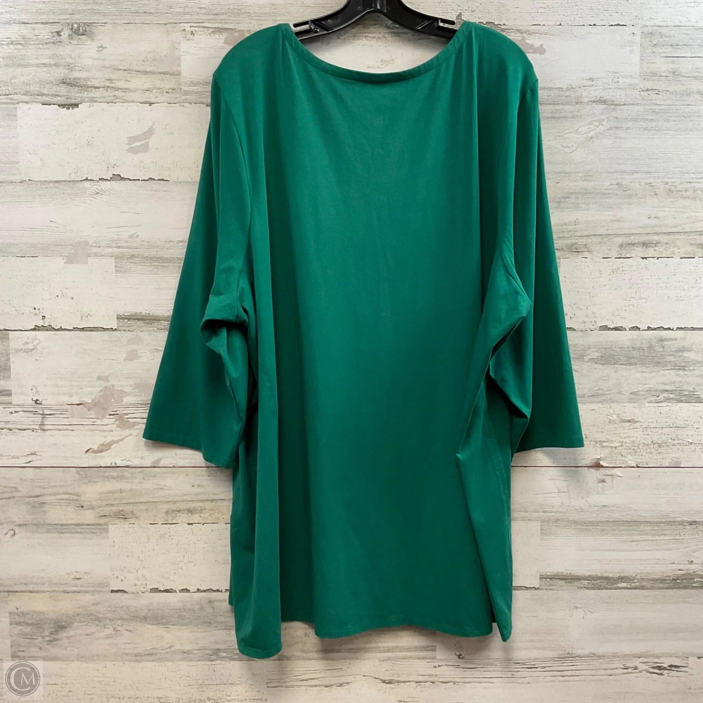 Tunic 3/4 Sleeve By J. Jill In Green, Size: 4x