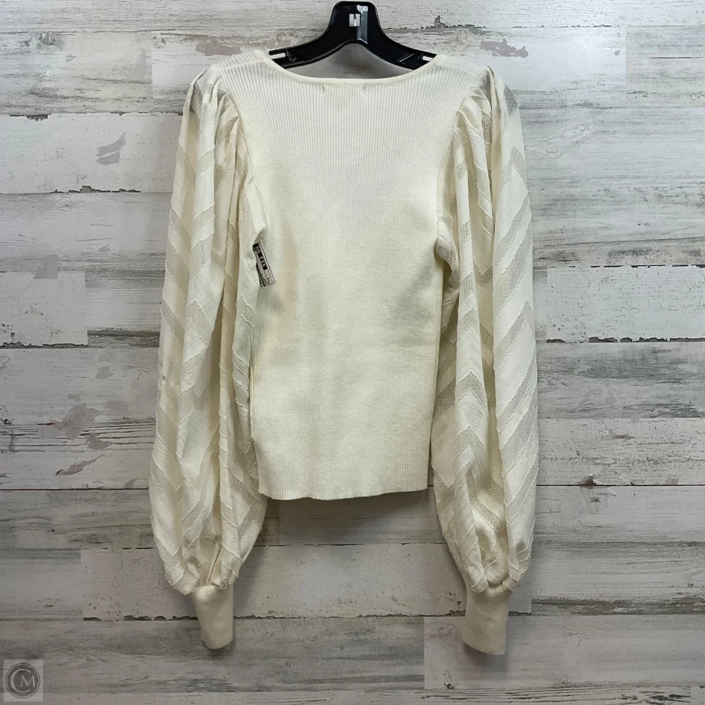 Blouse Long Sleeve By Flying Tomato In Cream, Size: S