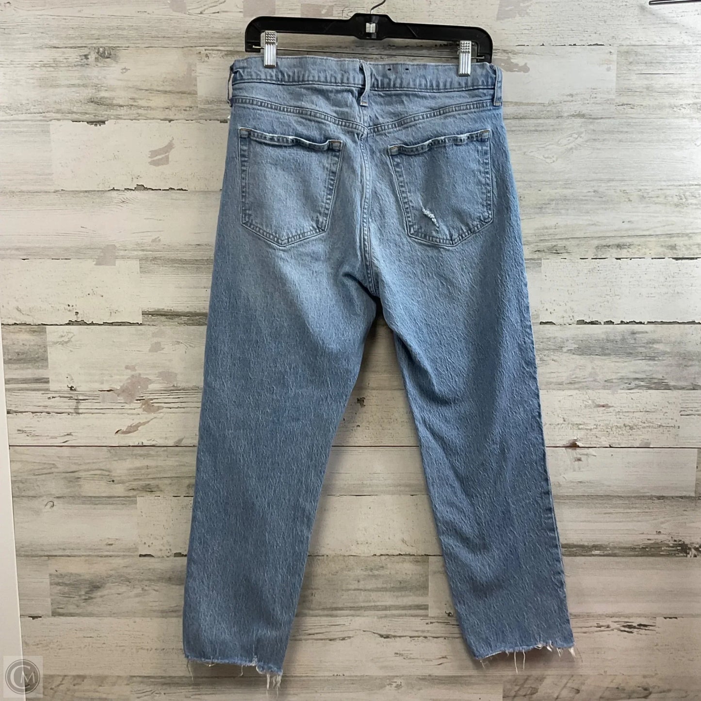 Jeans Straight By Gap In Blue Denim, Size: 12