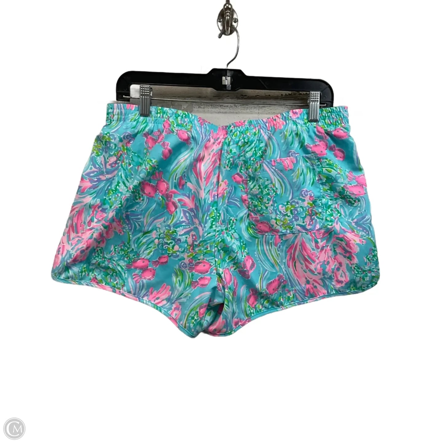 Shorts Designer By Lilly Pulitzer In Blue & Pink, Size: L